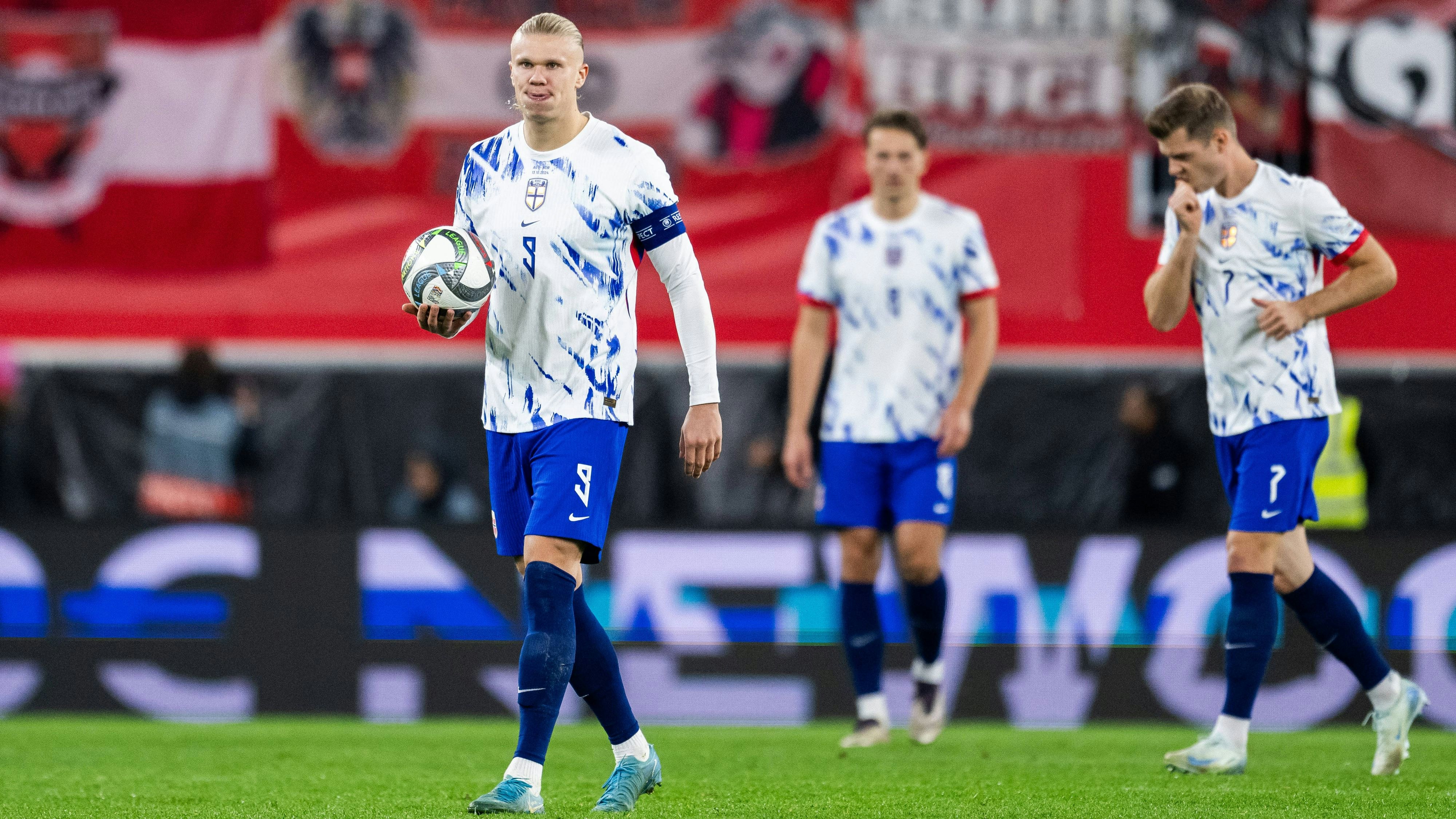 Erling Haaland enttäuschte mit Norwegen gegen das ÖFB-Team.