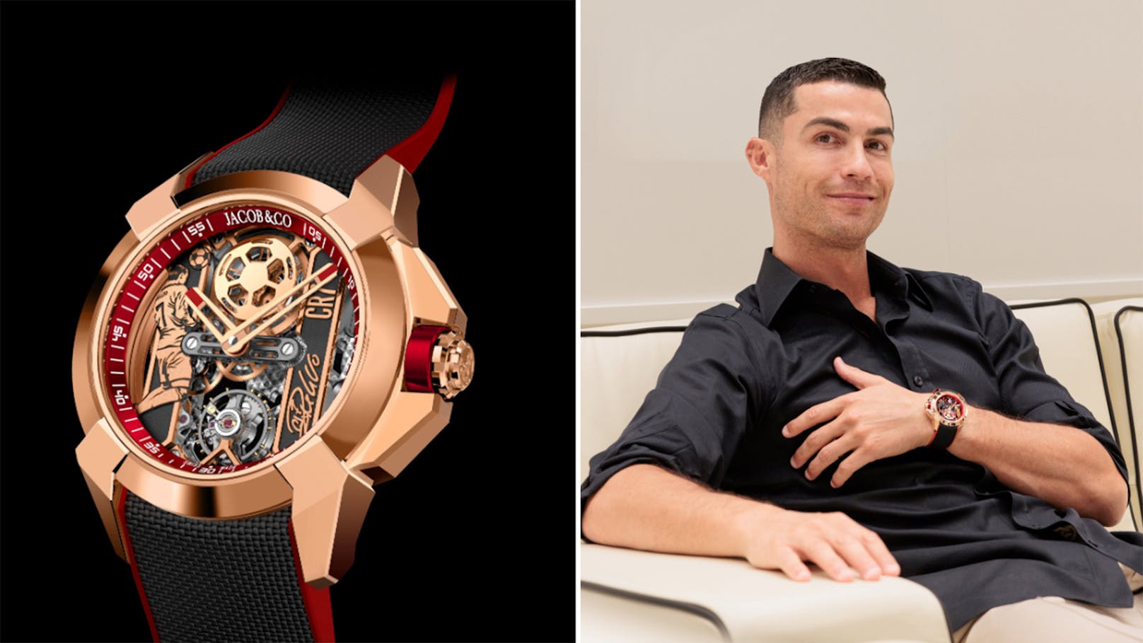 Superstar Ronaldo präsentiert Luxus-Uhren-Kollektion