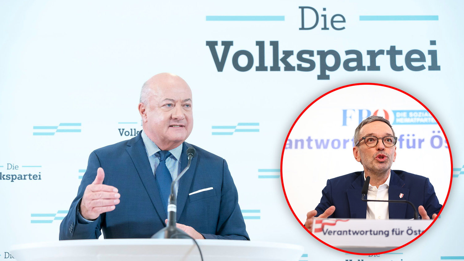 ÖVP-Generalsekretär Christian Stocker reagiert in einem 