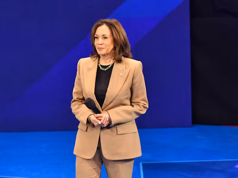 Kamala Harris wird sich den Fragen von Fox News stellen: Die Präsidentschaftskandidatin der Demokraten bei einem Anlass in Las Vegas. (Archivbild: 10. Oktober 2024)