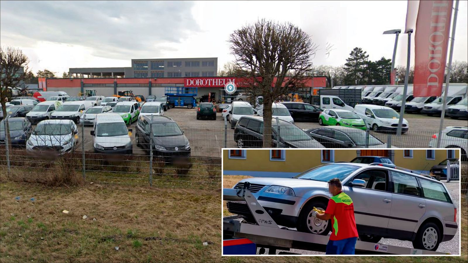 Der VW Passat (kleines Foto) wird über das Dorotheum in Traun versteigert.