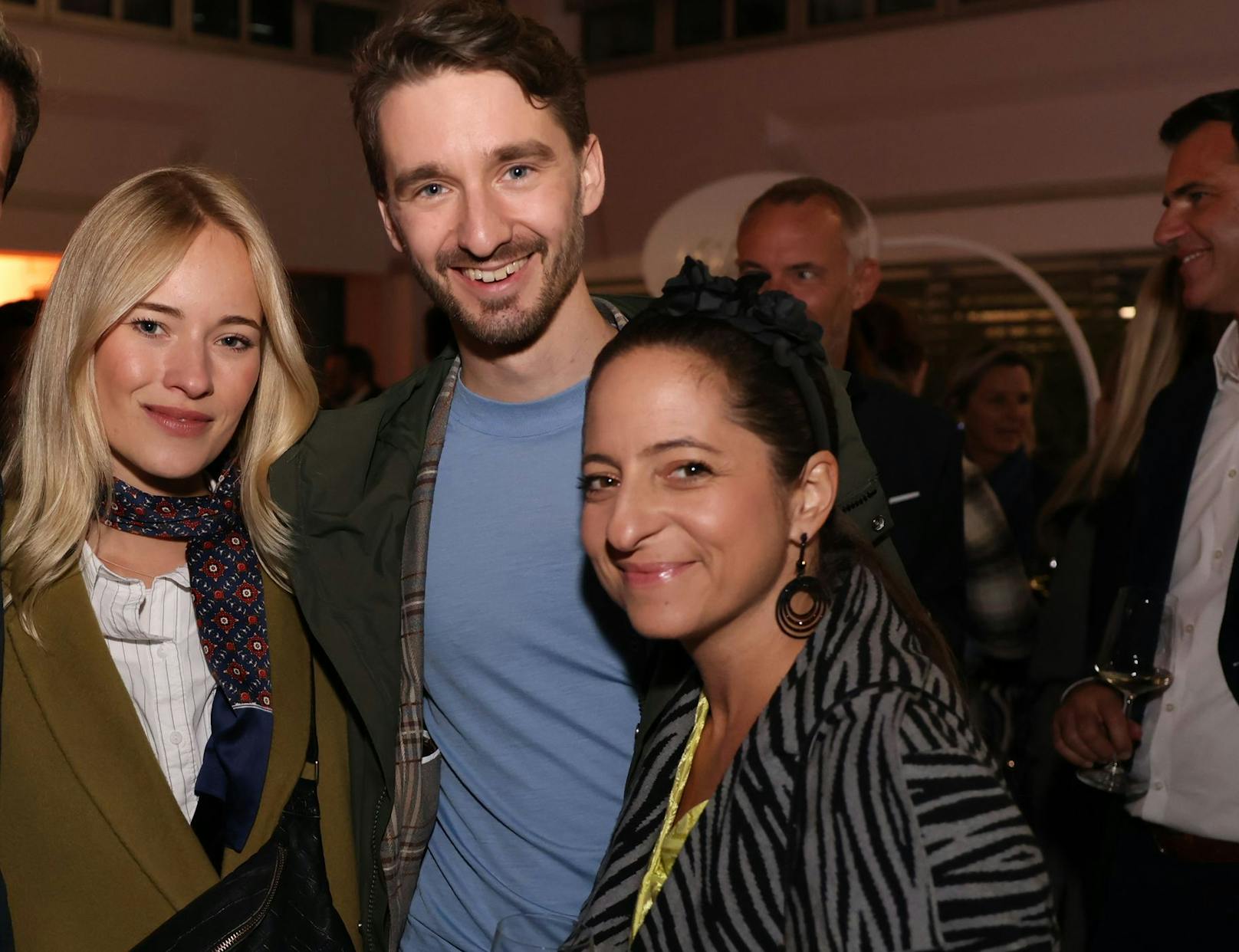 Valerie Huber mit Clemens Maria Schreiner und Caroline Athanasiadis