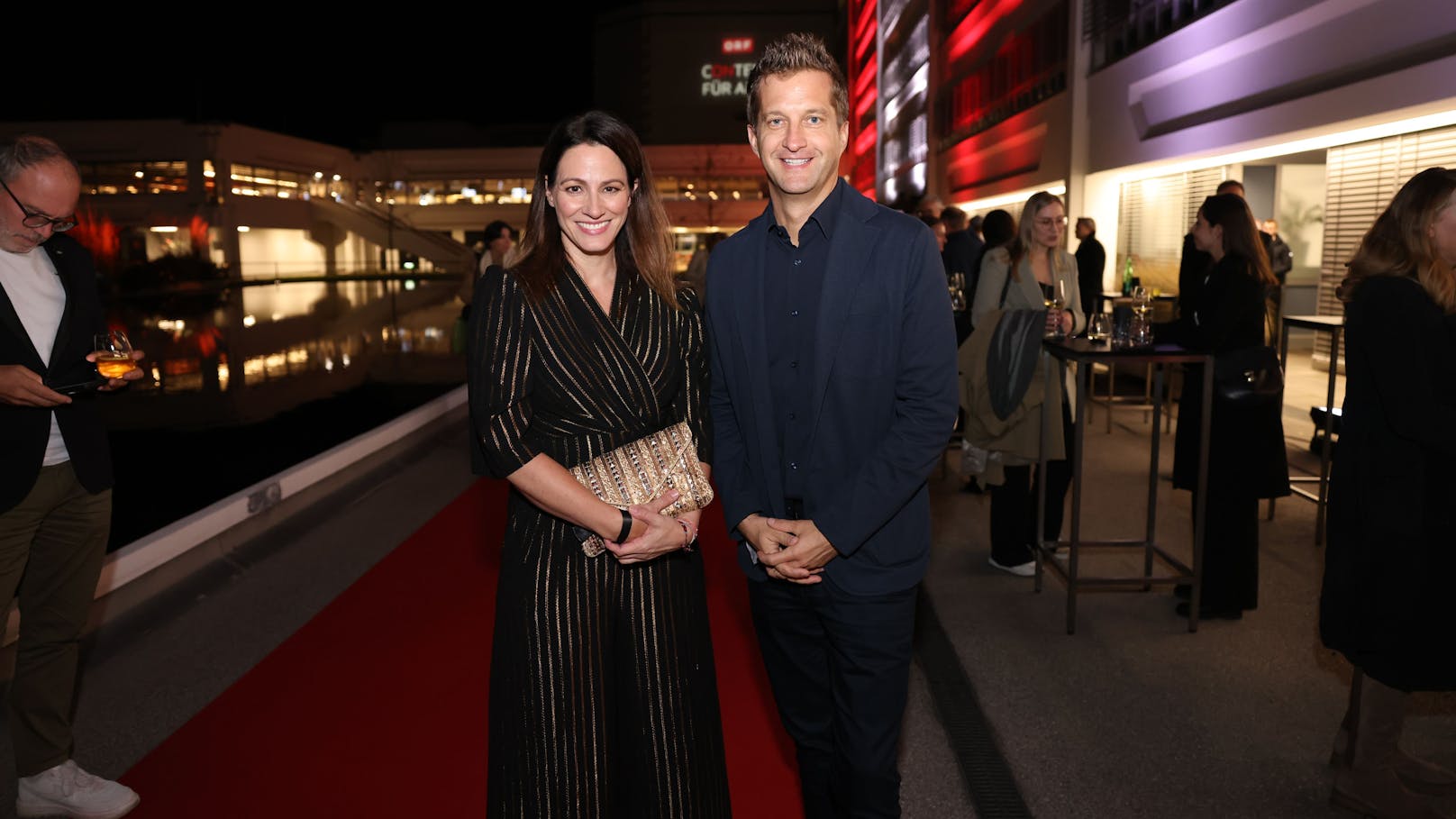 Lisa Gadenstätter mit Oliver Polzer