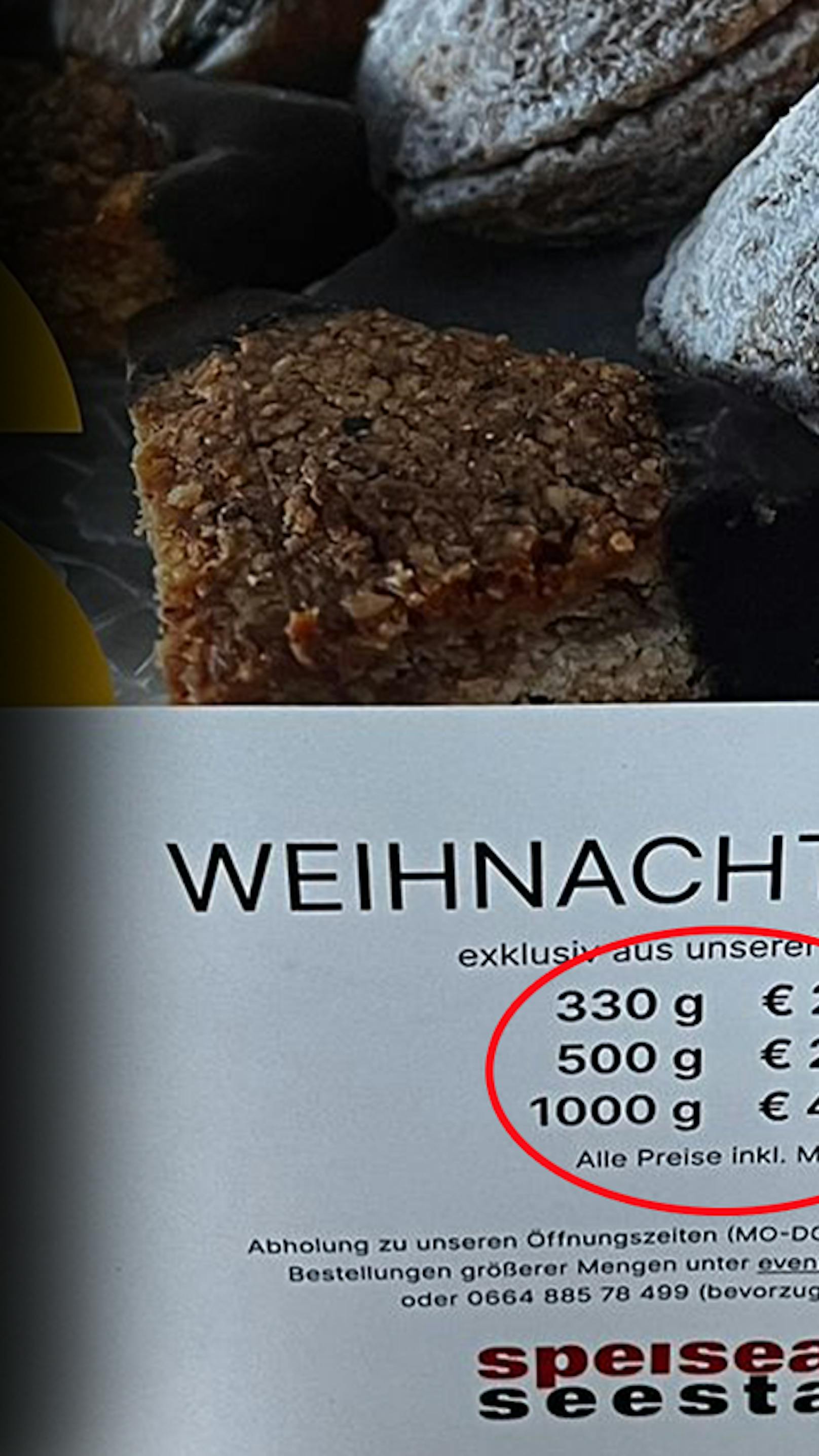 Preise für Weihnachtskekse bringen Wienerin zum Kochen