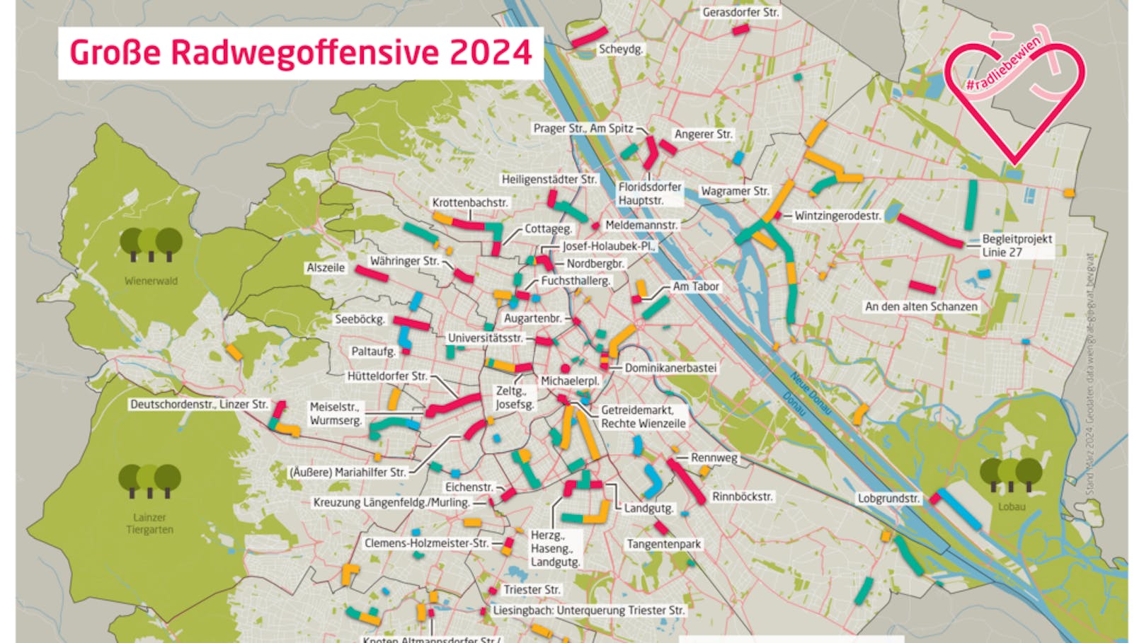 Die Radoffensive in Wien in Bildern