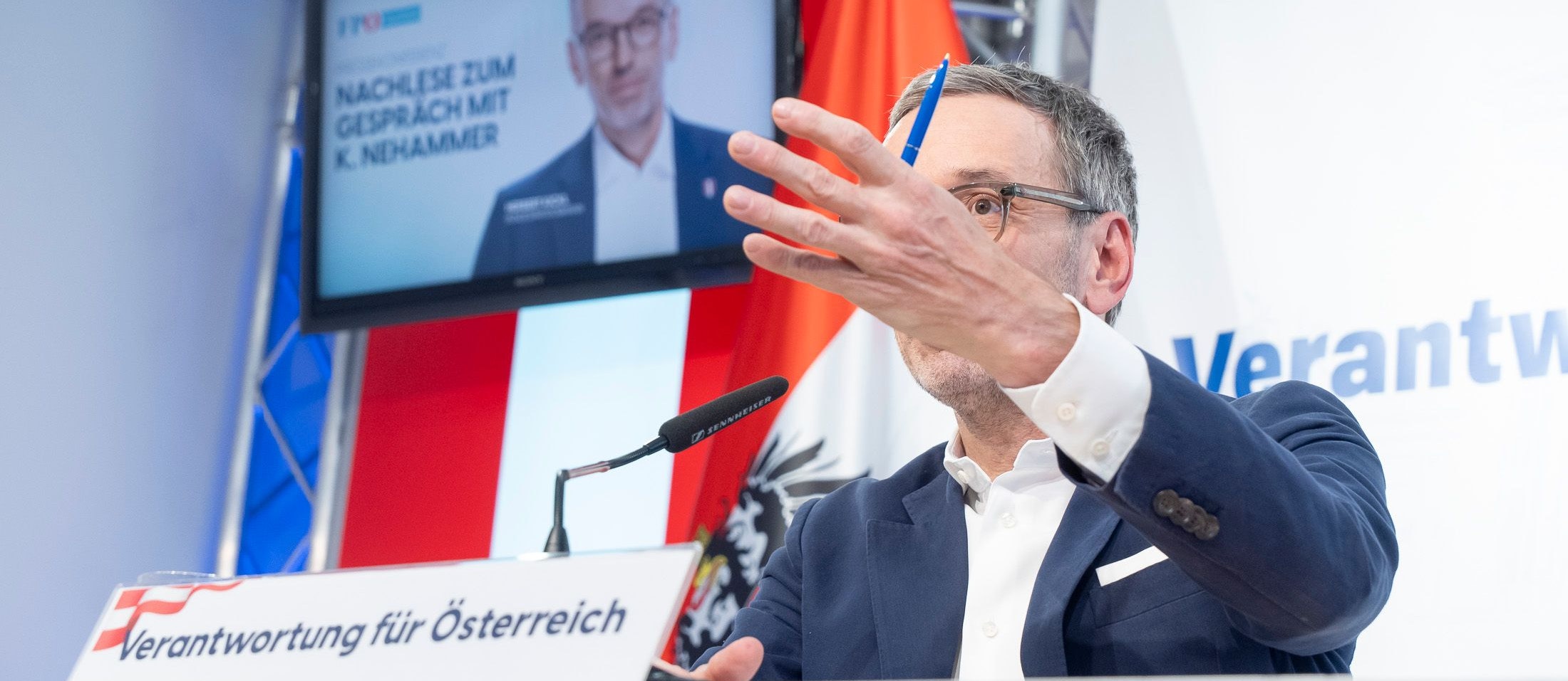 Noch-nicht-Kanzler Herbert Kickl nennt den Kanzler "Noch-Kanzler"