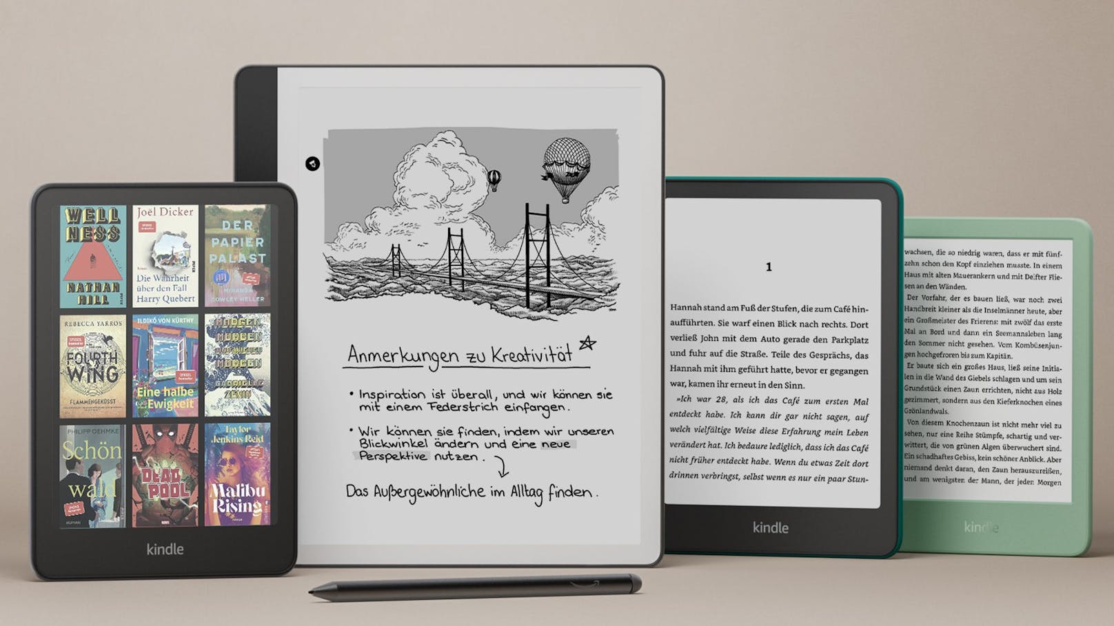 Amazon stellt komplett neues Kindle-Lineup vor, einschließlich des ersten Kindle mit Farb-Display.