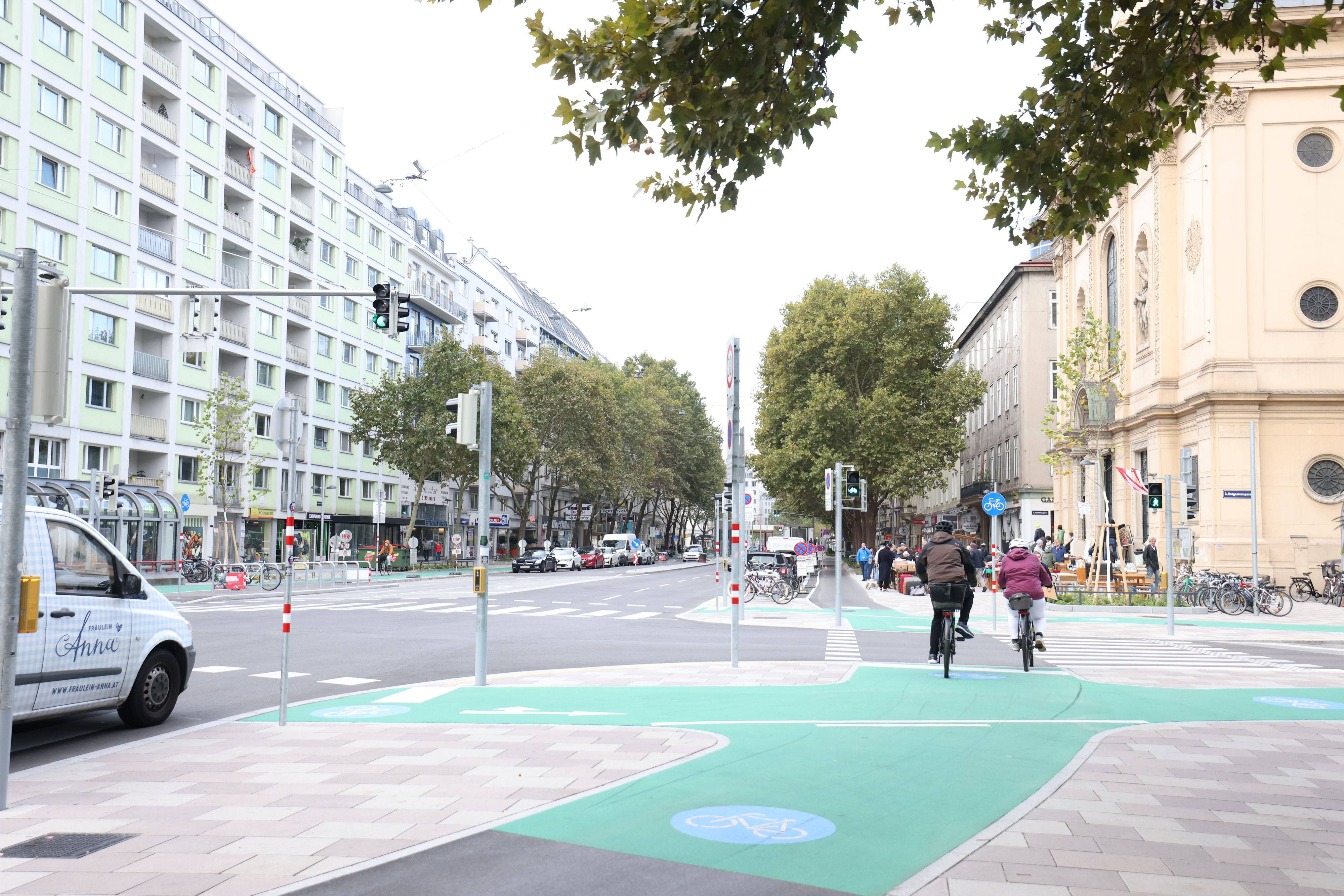 Ein Zweirichtungs-Radweg sorgt für mehr Sicherheit.