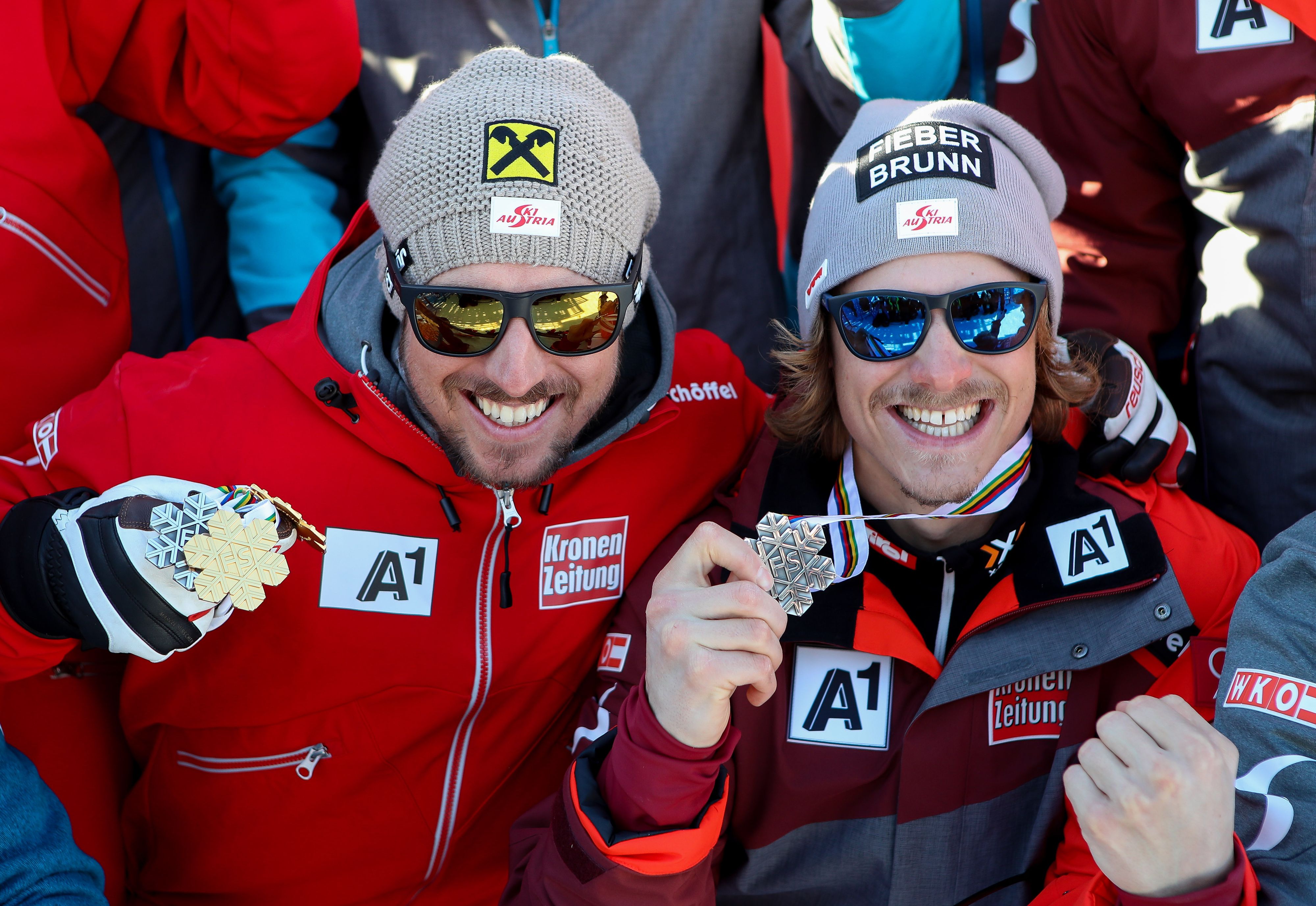 Bei der WM 2017 eroberten Feller und Hirscher Gold und Silber.