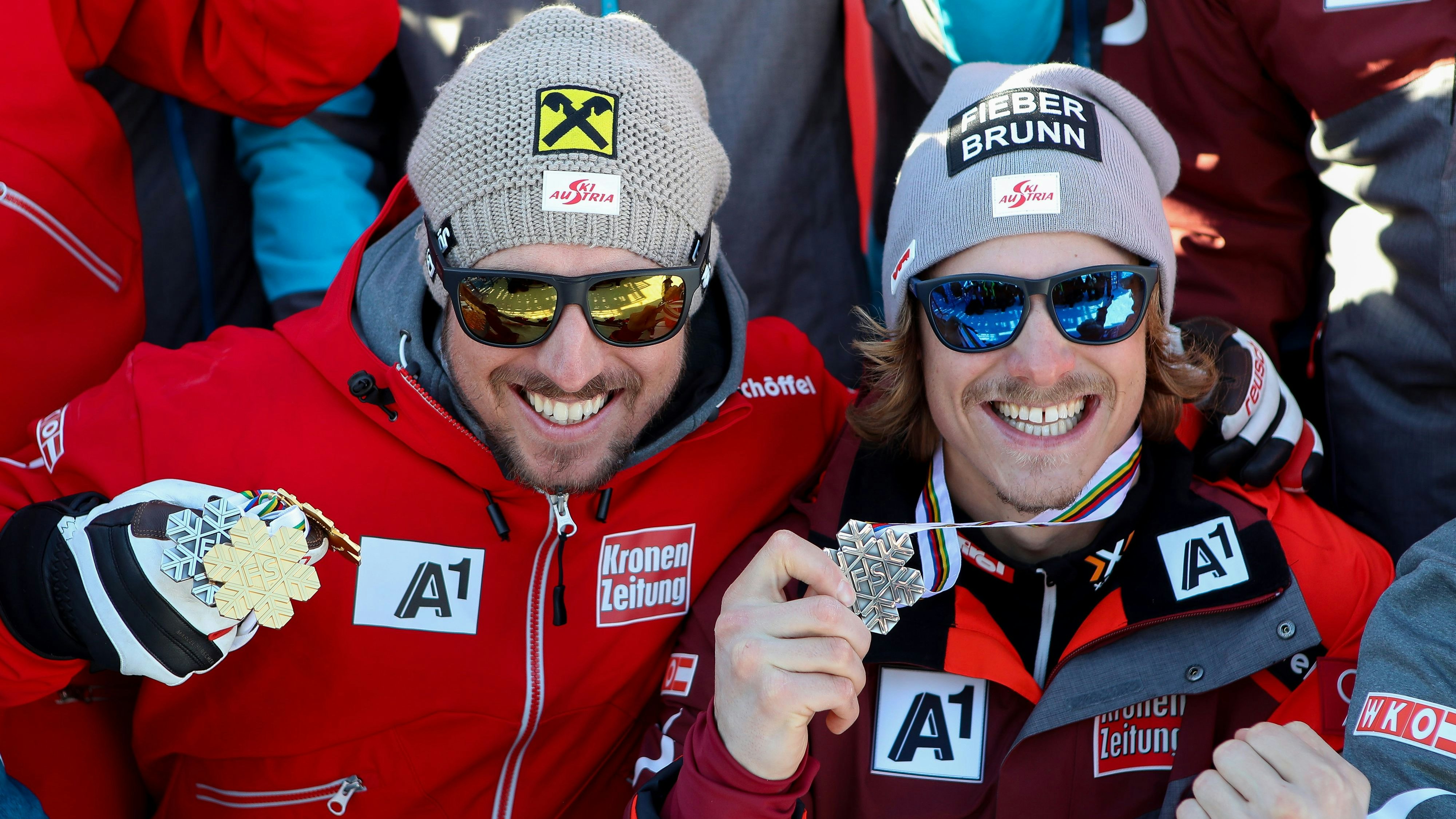 Bei der WM 2017 eroberten Feller und Hirscher Gold und Silber.