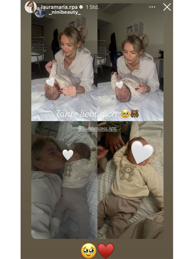 Nach dem Polizeieinsatz teilte Laura ein Foto aus dem Krankenhaus. Ihre beste Freundin besuchte sie und stand ihr bei.