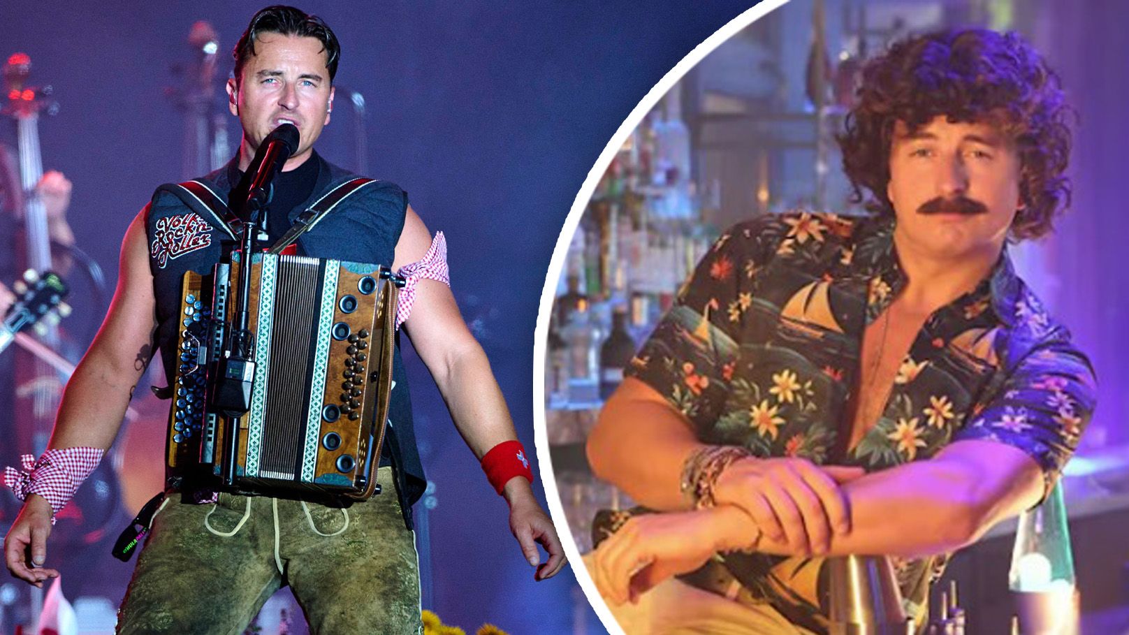 Andreas Gabalier in (un)gewohntem Look.