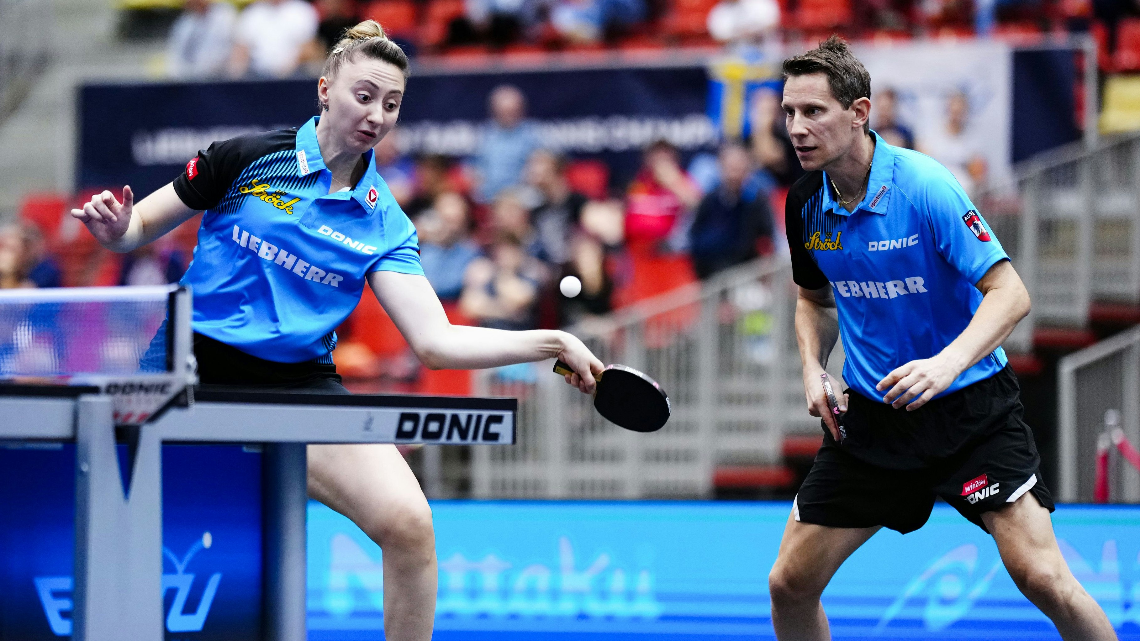 Sofia Polcanova und Robert Gardos. 