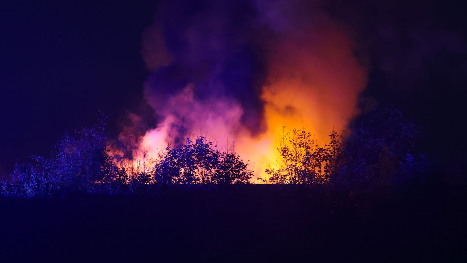 Zwei Feuerwehren standen in der Nacht auf Samstag bei einem in Vollbrand stehenden Pkw auf der A25 Welser Autobahn in Marchtrenk (Bezirk Wels-Land) im Einsatz.