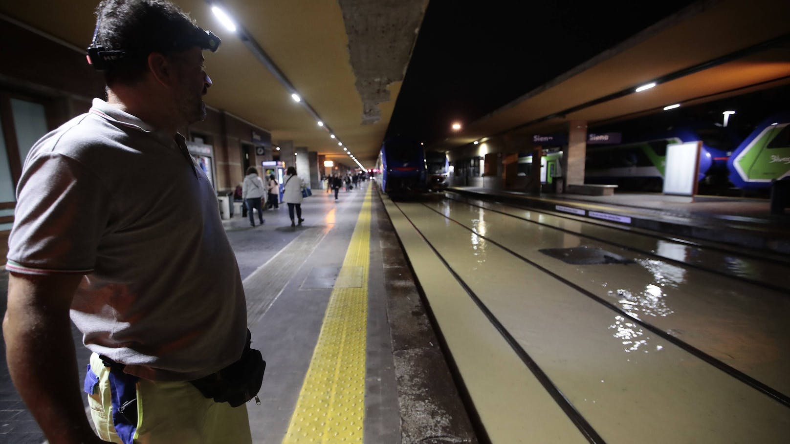 Unwetterschäden nach Starkregen-Fluten in Siena, Italien, am 18. Oktober 2024.