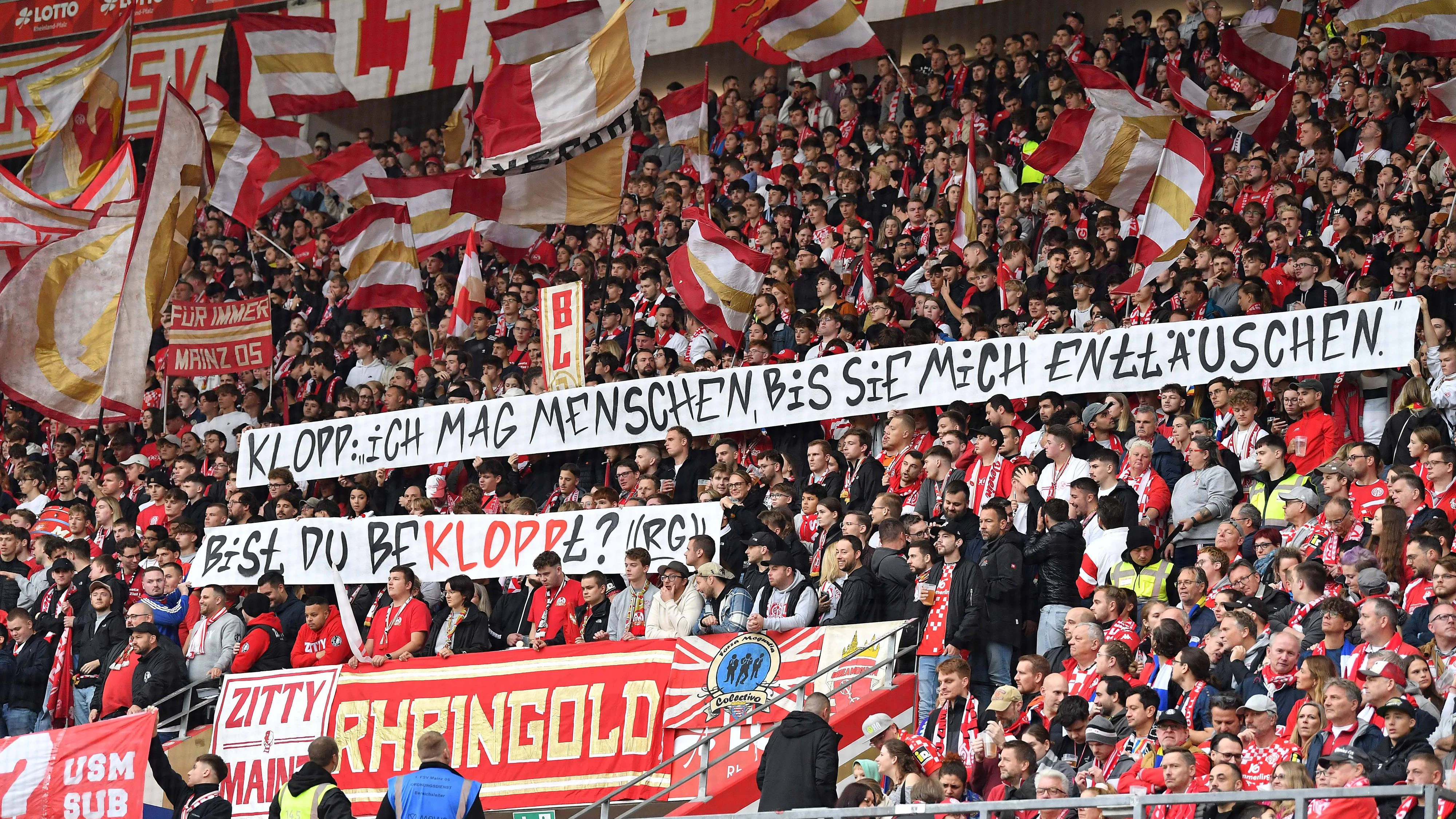Mainz-Fans erinnern Klopp an ein früheres Zitat. Sie sind sauer.