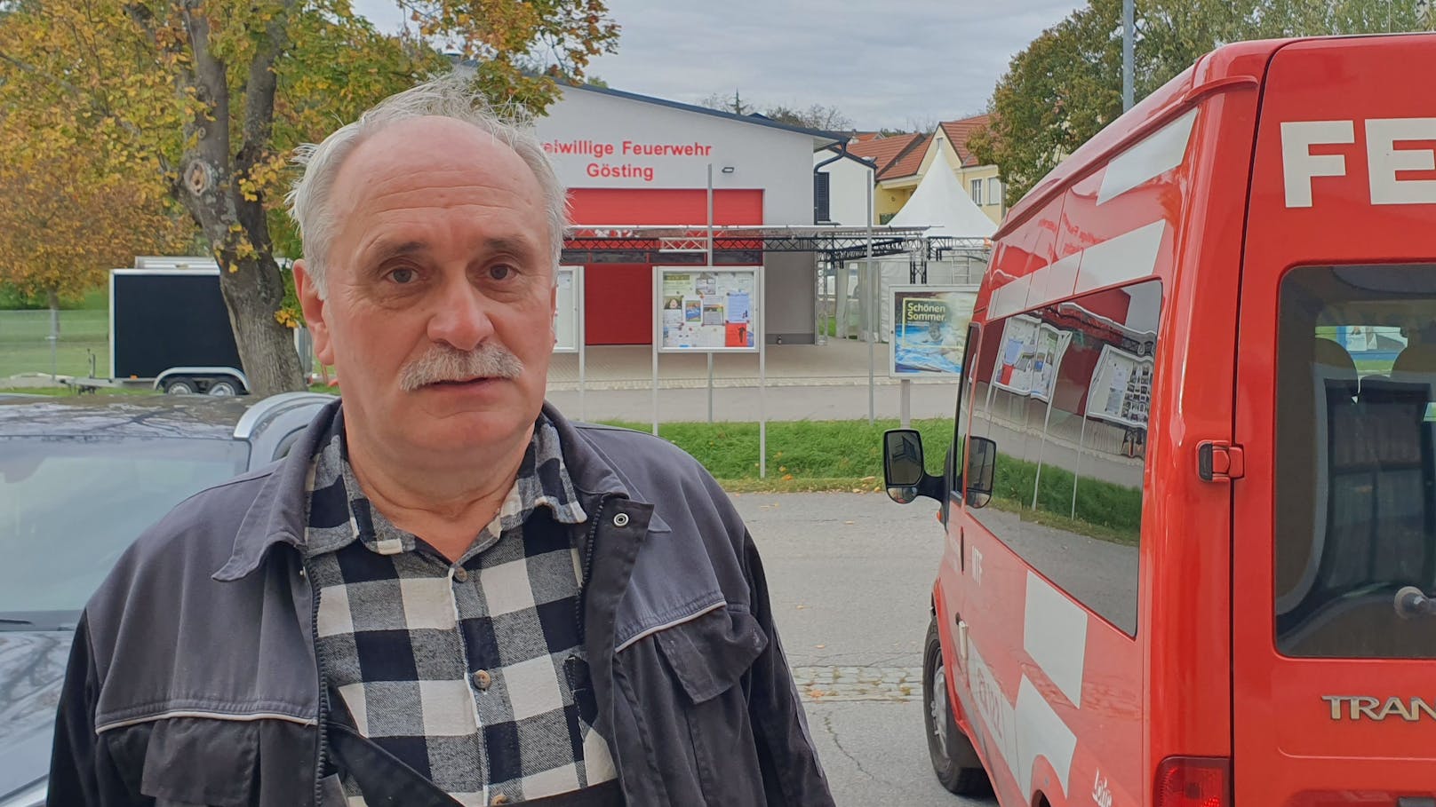 Betroffen: Göstings Feuerwehrkommandant Franz Kollmann sagte die geplante Fahrzeugsegnung am Samstag ab.