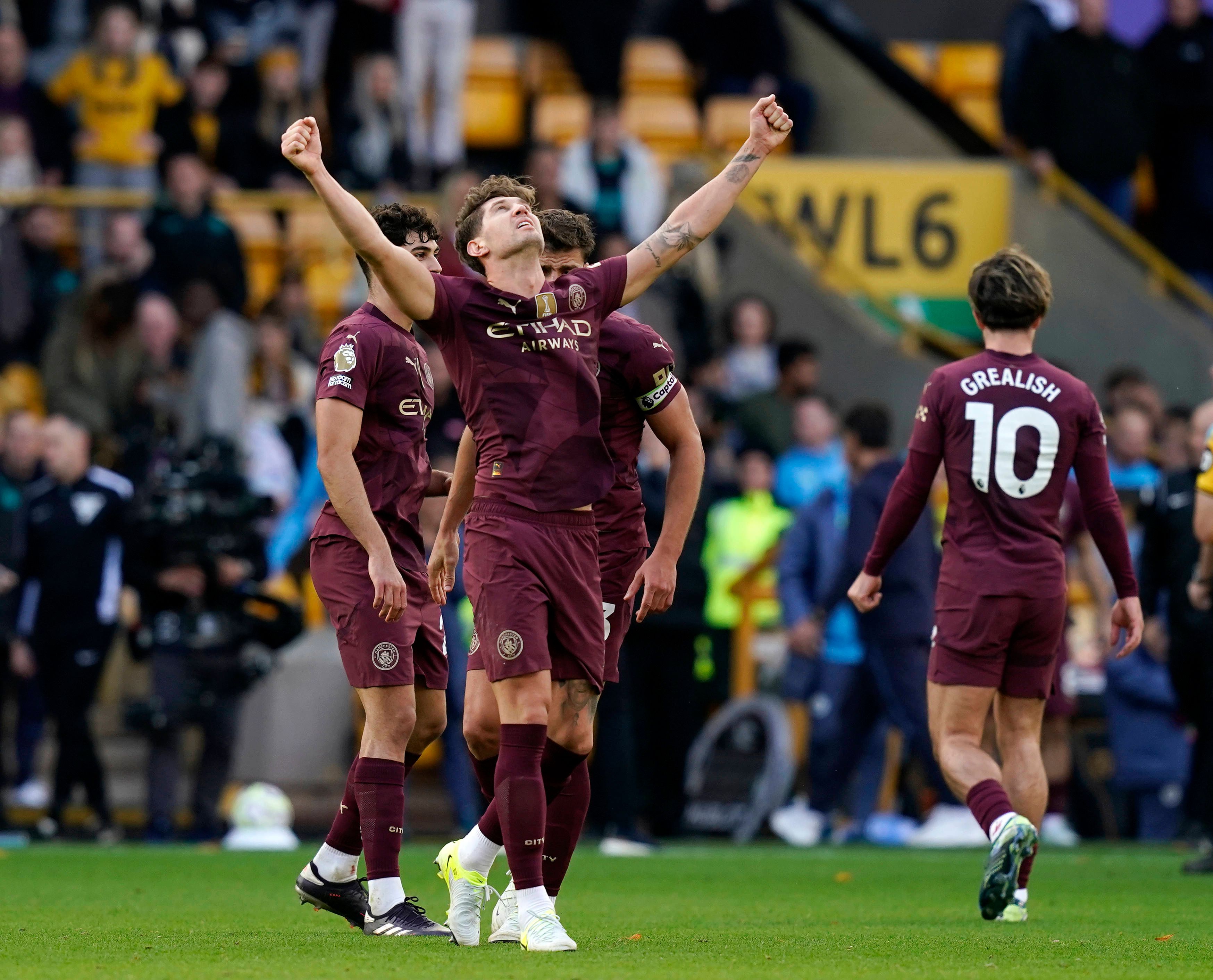 John Stones avancierte beim 2:1 Sieg von Manchester City über die Wolverhampton Wanderers zum Matchwinner.