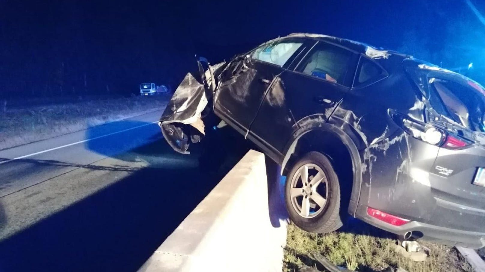 Schwerer Verkehrsunfall auf der A2 in Richtung Wien