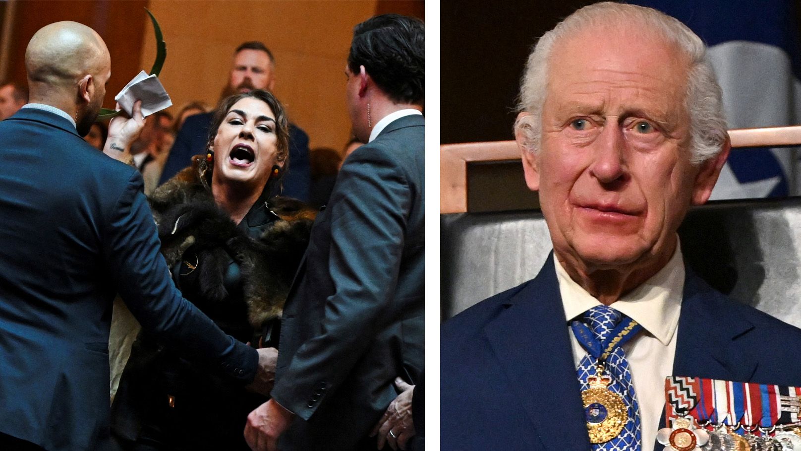 Eine indigene australische Politikerin war von König Charles Besuch nicht gerade begeistert – sie wurde vom Sicherheitspersonal aus dem Parlament befördert.