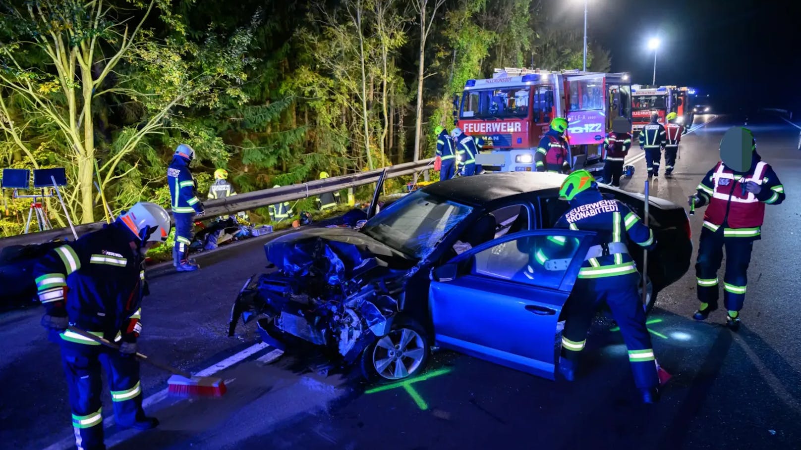 Das zweite Auto am Unfallort