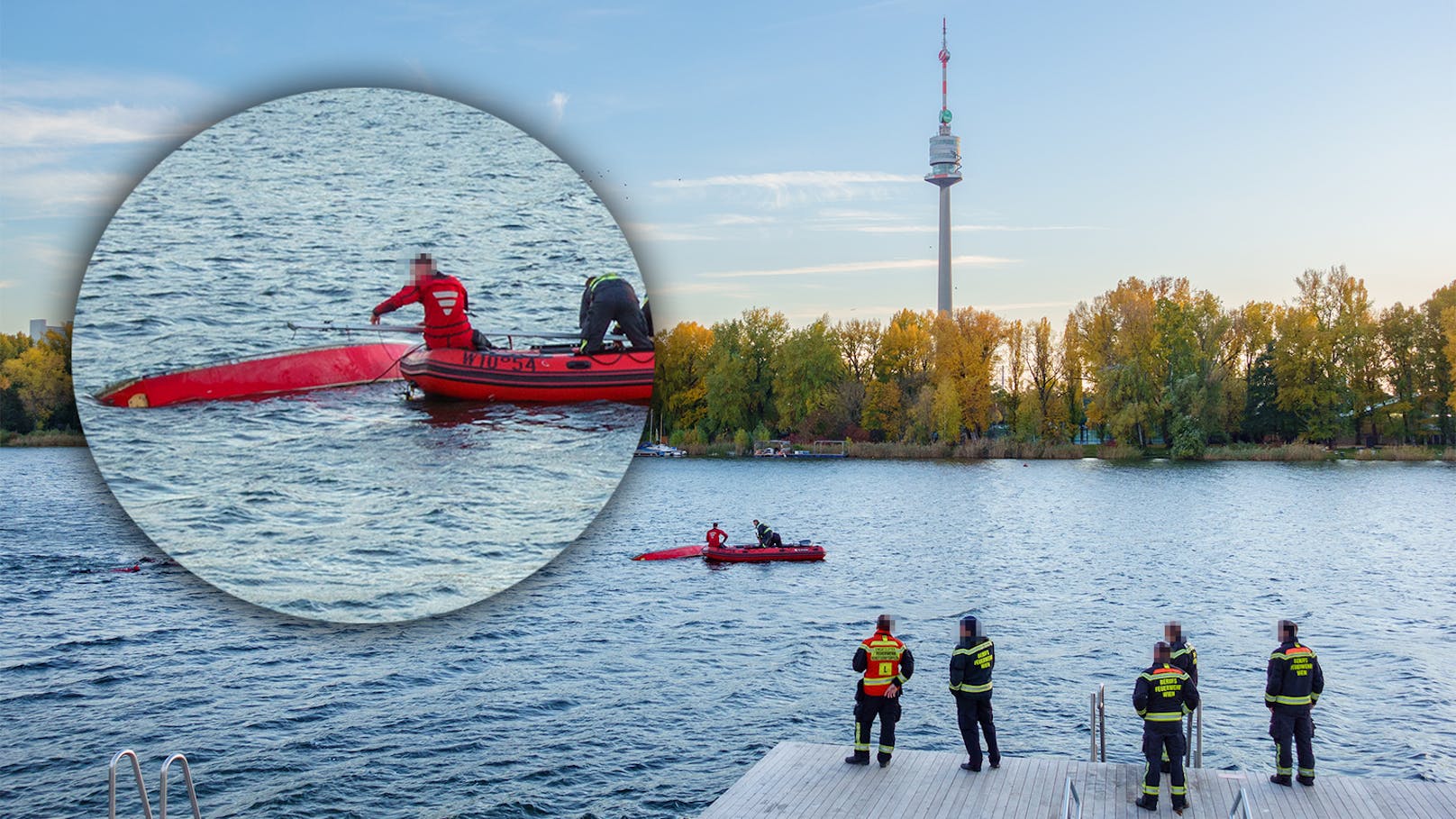 Familie kentert in Mietboot – Großeinsatz an der Donau