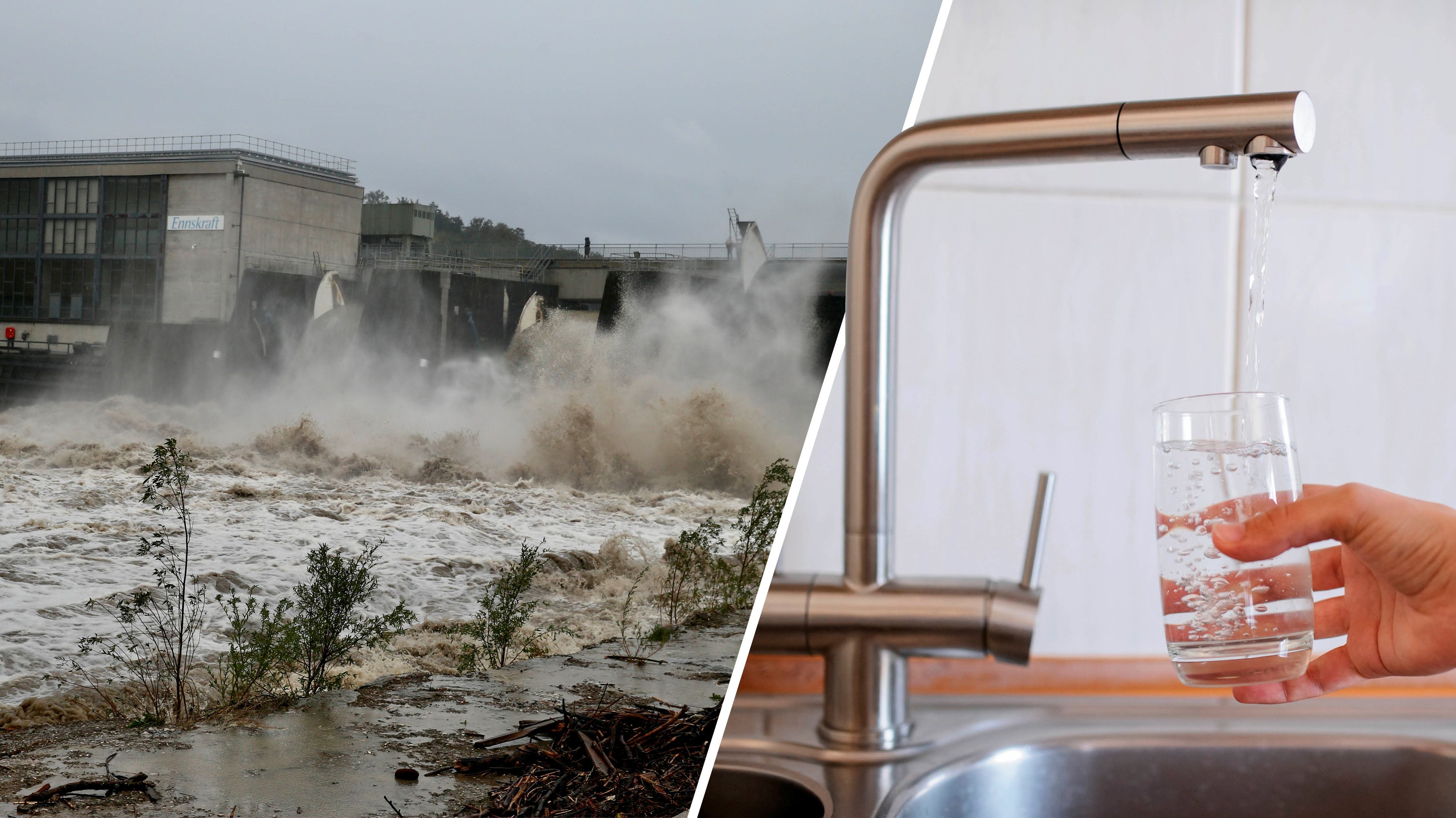 Dramatische Folge des Hochwasser: Hunderte Personen müssen weiter auf sauberes Wasser verzichten. (Symbolbild)