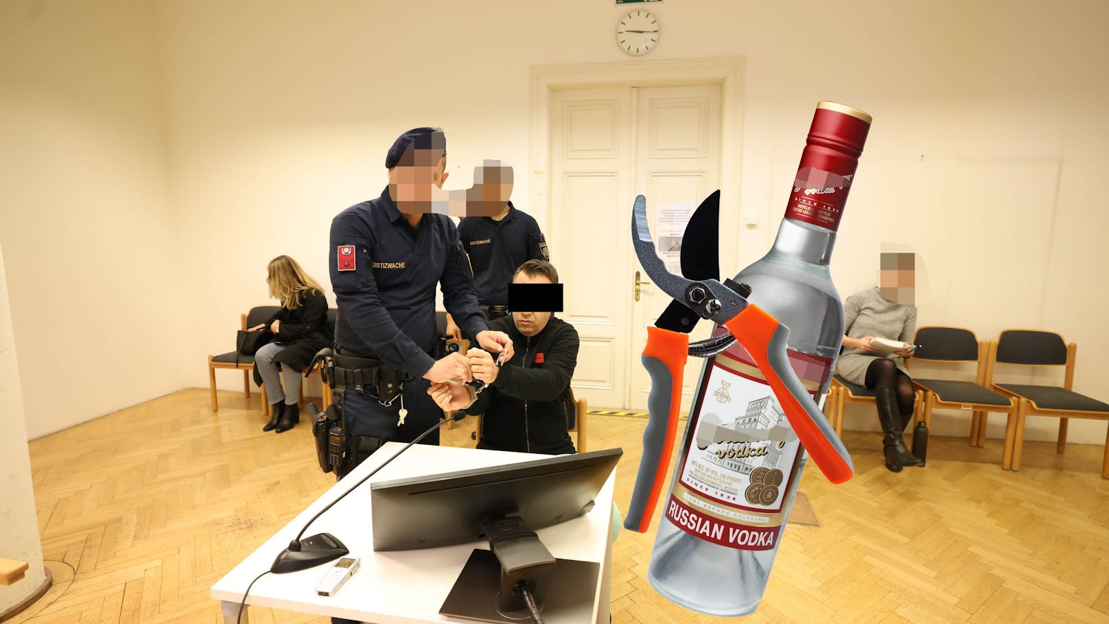 "2 Liter Wodka getrunken"– Mann drohte mit Heckenschere