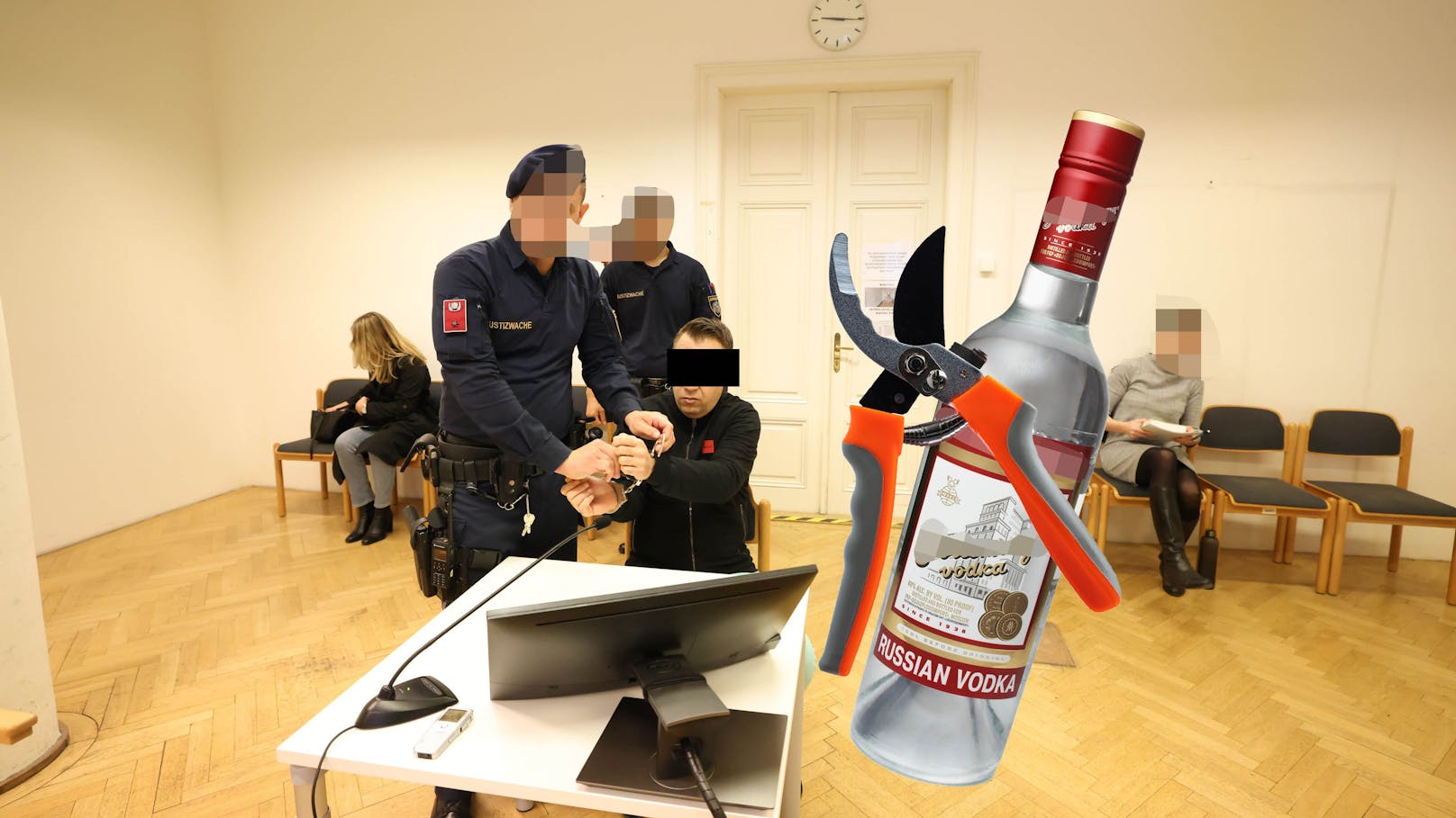 "2 Liter Wodka getrunken"– Mann drohte mit Heckenschere