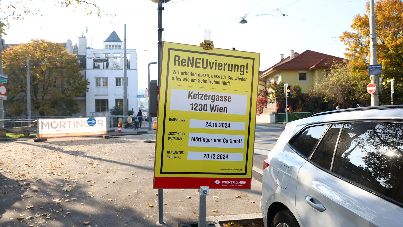 Die Bauarbeiten in der Ketzergasse starten am 24. Oktober.