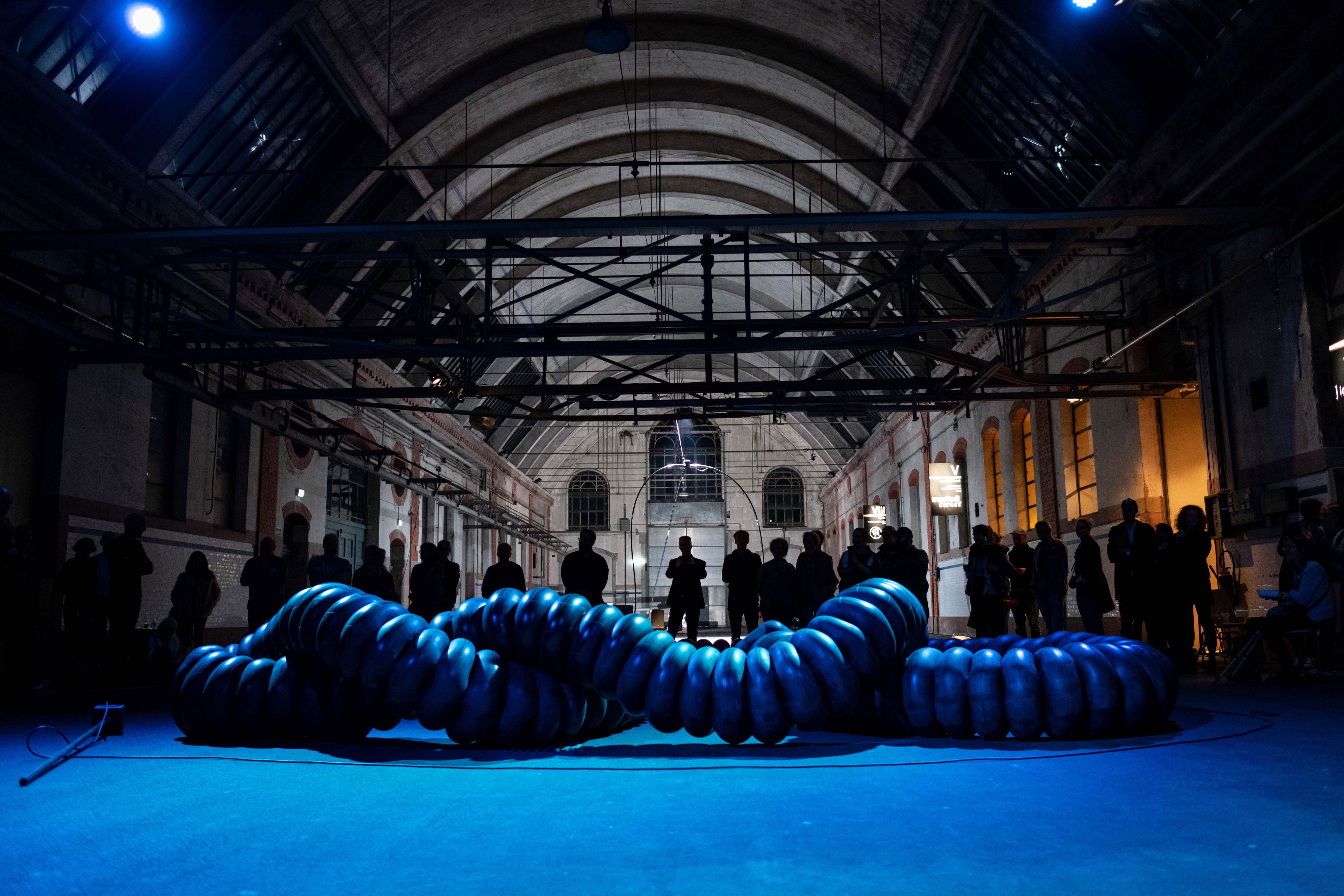 Die 2017 entstandene Klangskulptur πTon wird ausgestellt