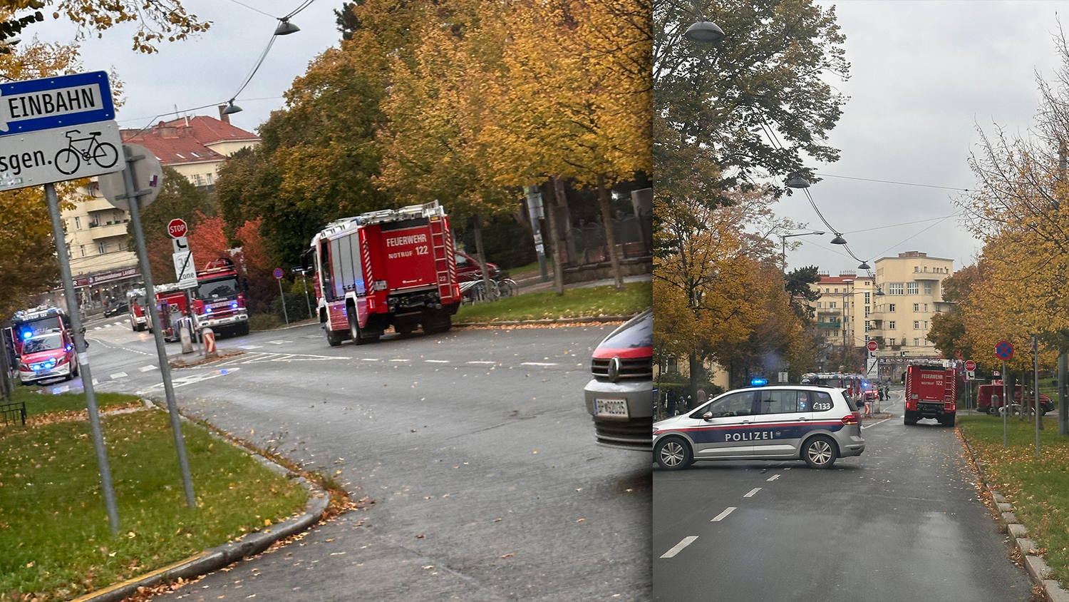 Großeinsatz im 18. Bezirk. In einem Pensionistenwohnheim brennt es.