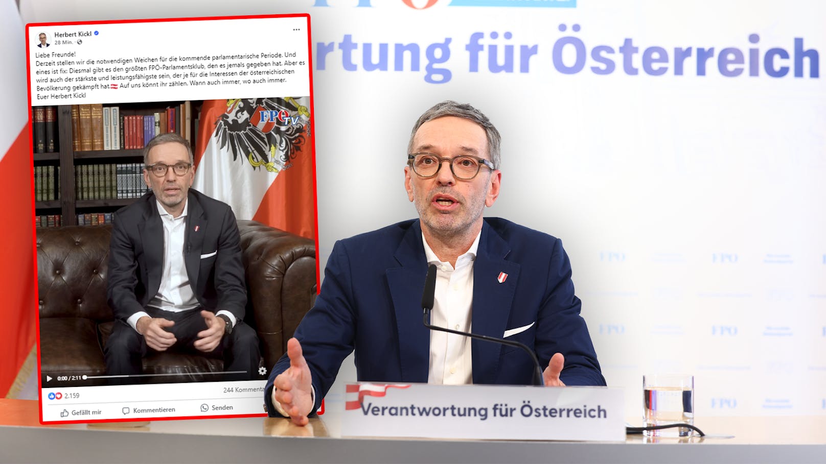 "Rechtes Wort zur rechten Zeit" – Kickl macht Ansage