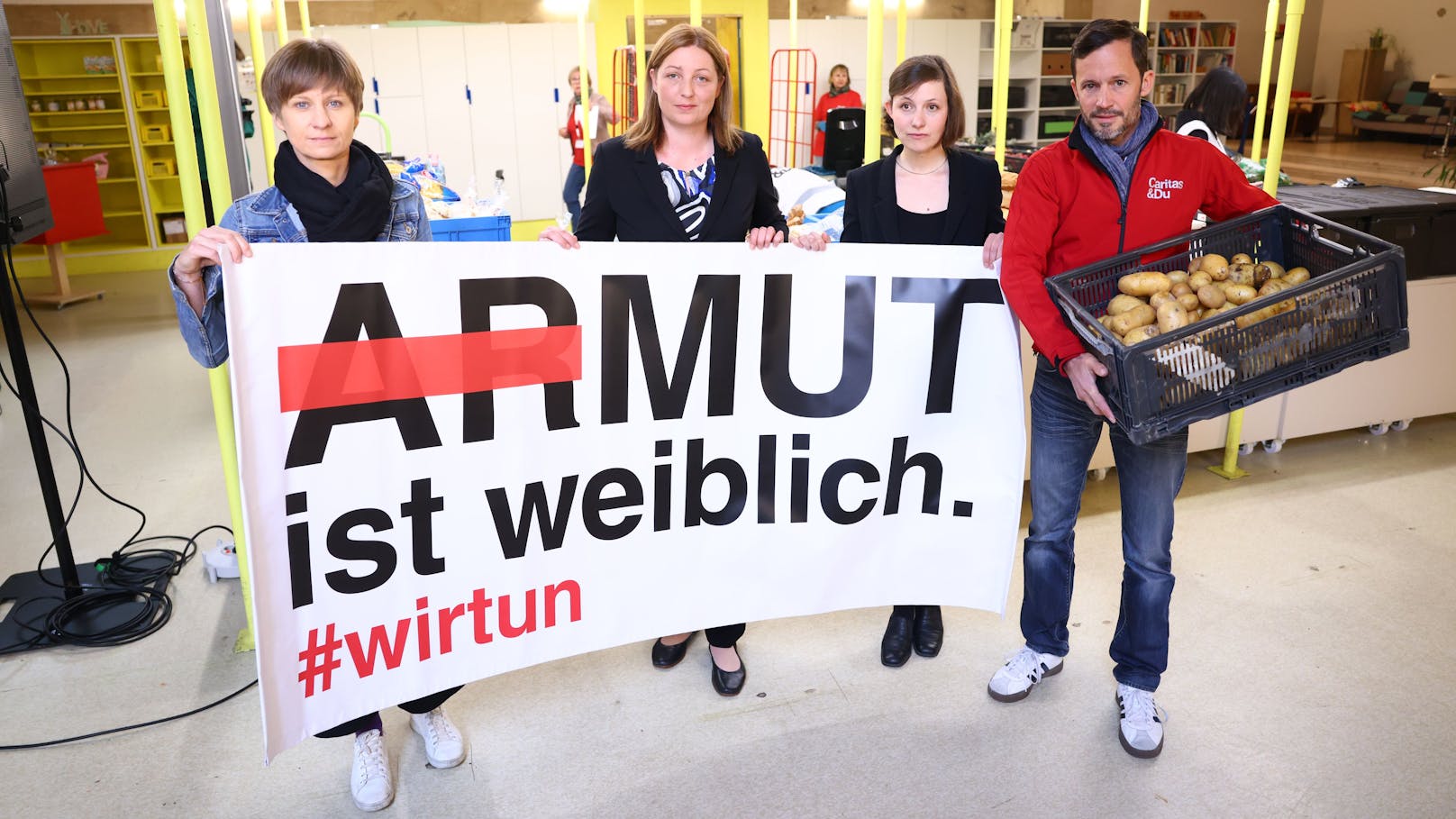 Die Caritas präsentierte im Rahmen einer Pressekonferenz Daten zu Frauenarmut.