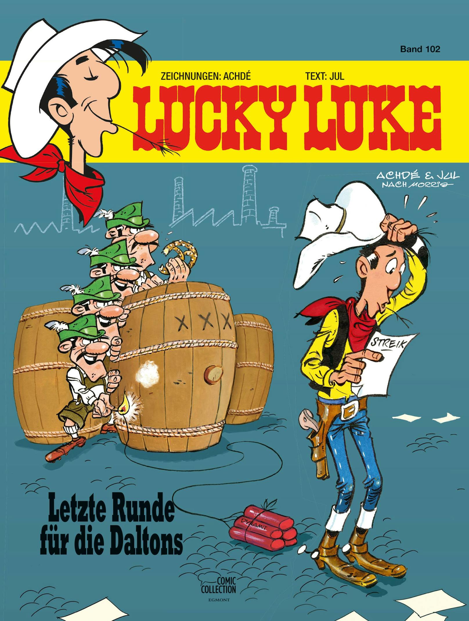 Das Lucky Luke-Abenteuer des Erfolgsduos Zeichner Achdé und Szenerist Jul erscheint als Softcover am 5. November und Hardcover am 12. November.