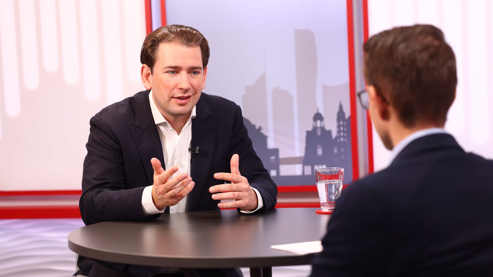 Ex-Kanzler Sebastian Kurz am Donnerstag im "Heute"-Talk.