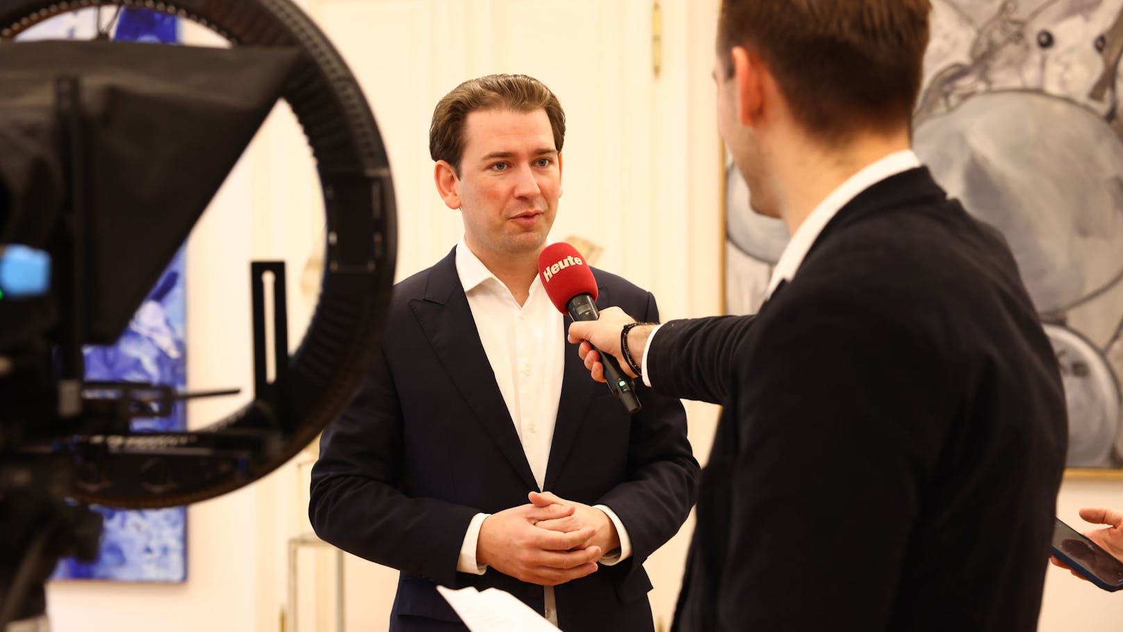 Ex-Kanzler Sebastian Kurz am Donnerstag im "Heute"-Talk.