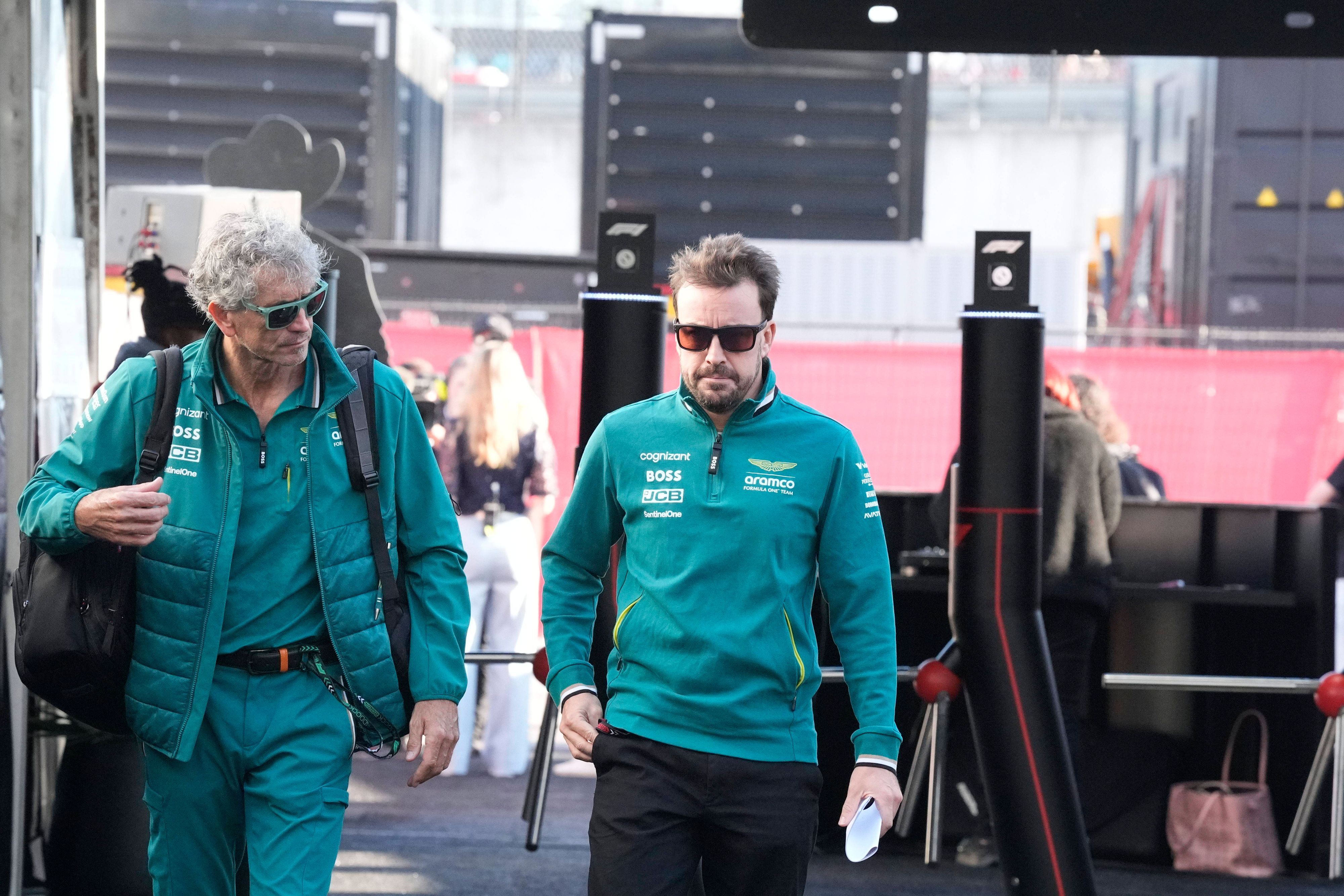 Aston-Martin-Star Fernando Alonso. 