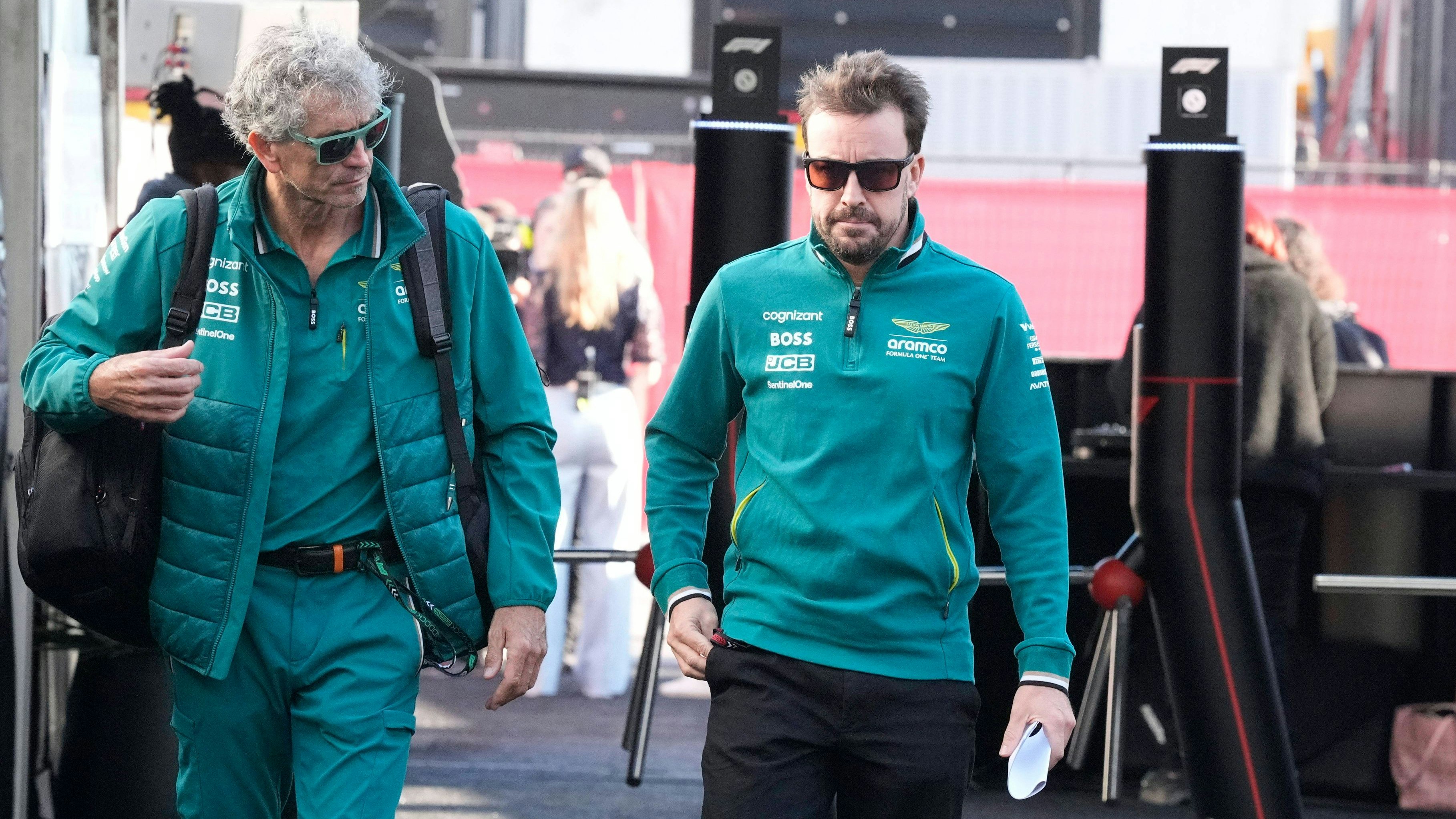 Aston-Martin-Star Fernando Alonso. 