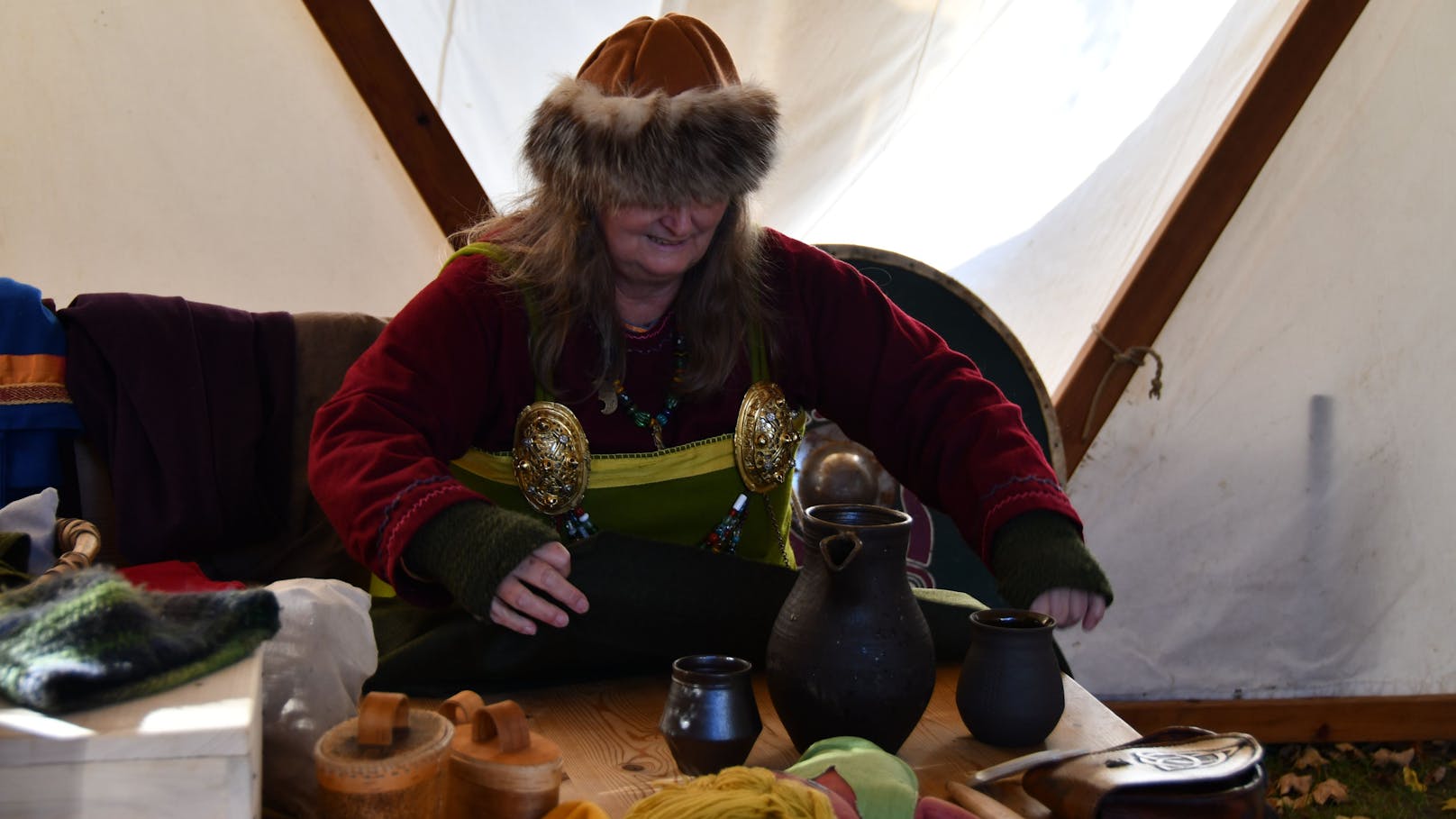 Historisches Handwerk bei den Wikinger Tagen im MAMUZ Schloss Asparn/Zaya