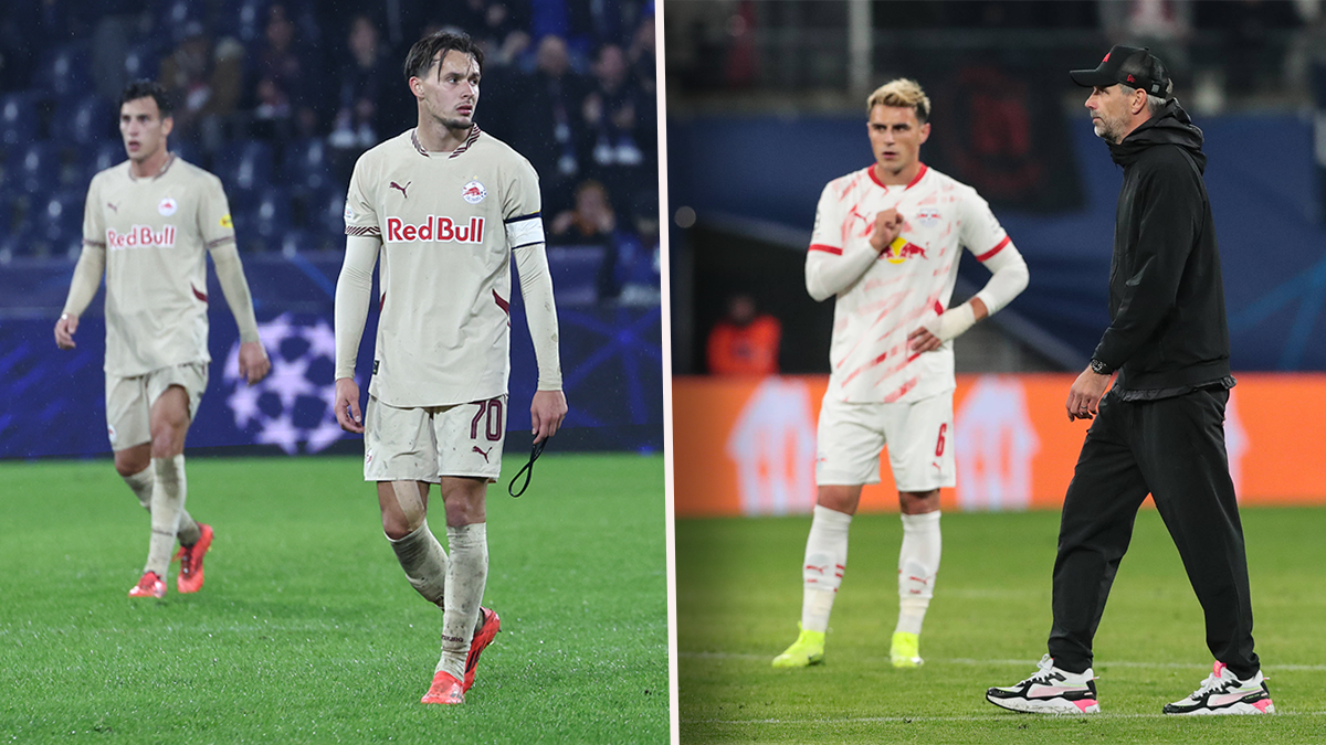 Red Bull Salzburg und RB Leipzig stehen nach drei Champions-League-Runden mit null Punkten da. 