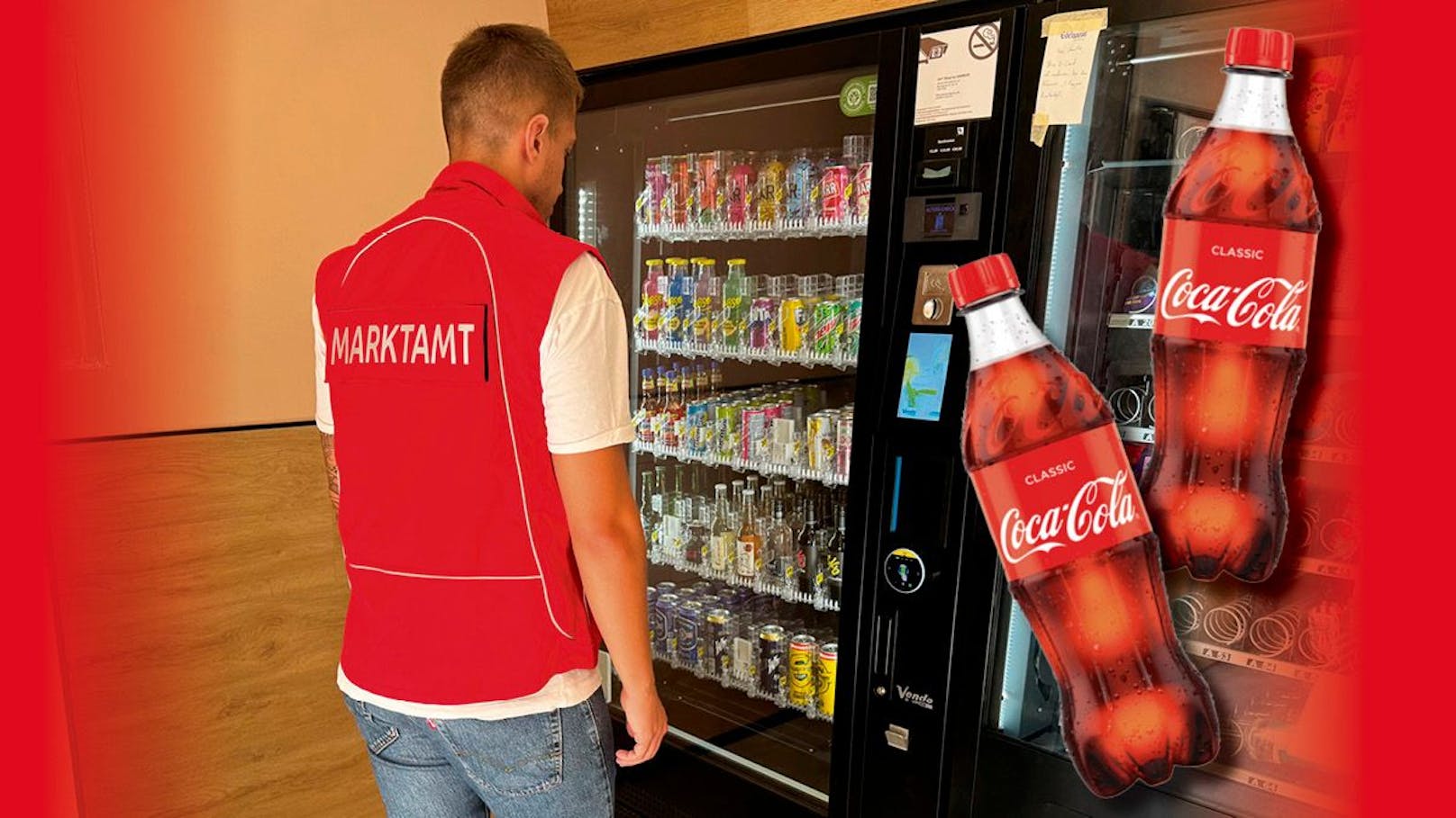 Das Wiener Marktamt kontrolliert stichprobenartig alle Verkaufsstellen, an denen 0,5 Liter-Flaschen von Coca Cola gibt.