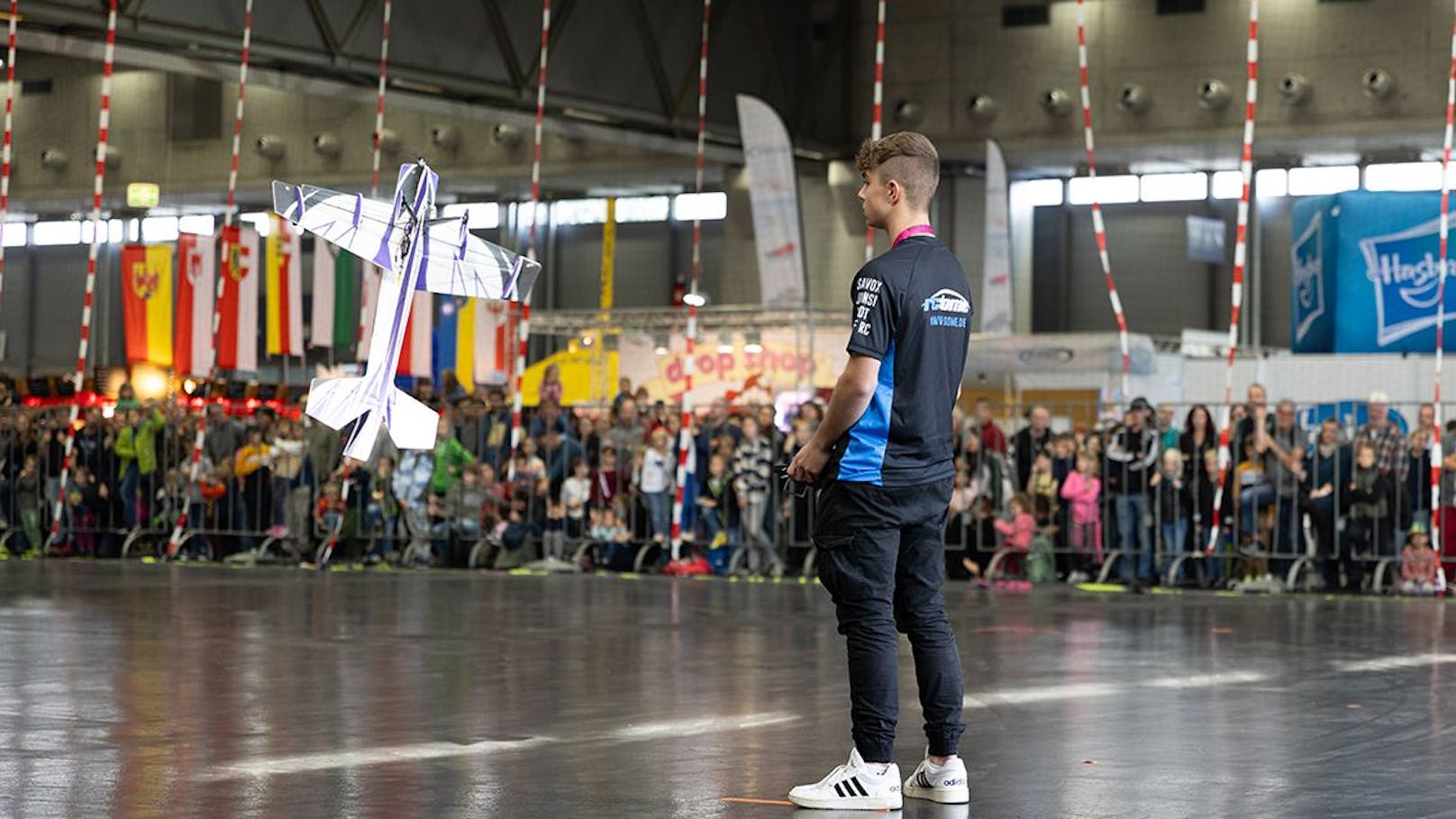 Bei der Messe werden auch Flugshows vorgeführt