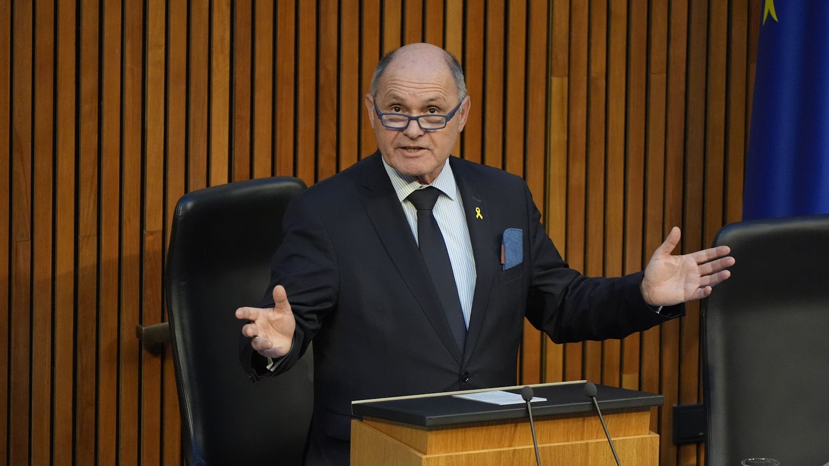 Wolfgang Sobotka bei seiner letzten Rede als Nationalratspräsident.