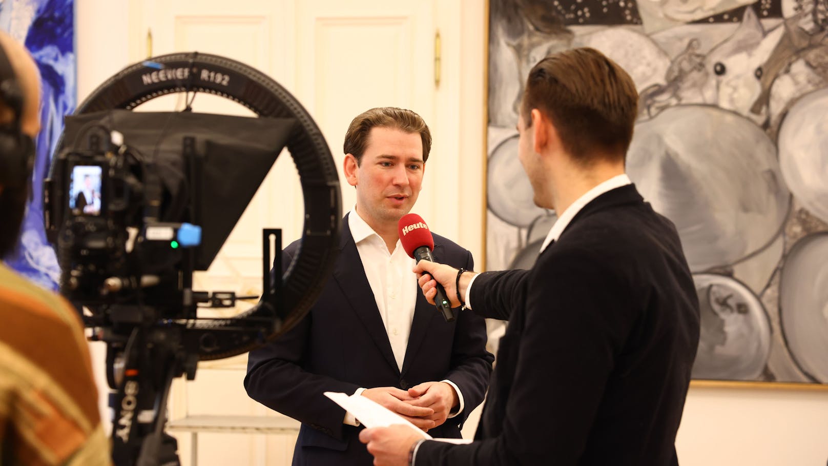 Ex-Kanzler Sebastian Kurz am Donnerstag im "Heute"-Talk.