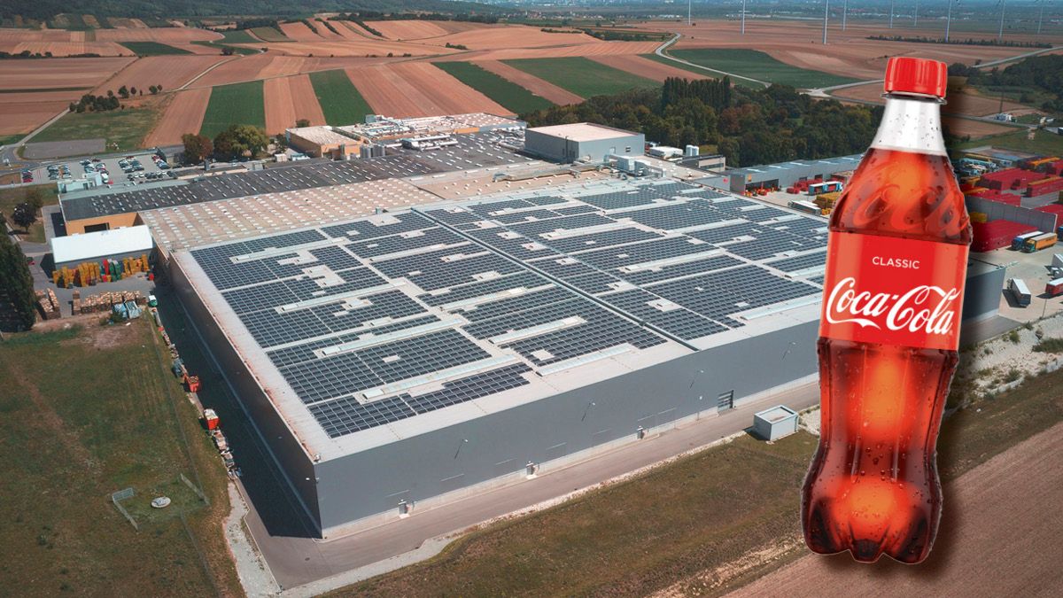 Das Produktions- und Logistikzentrum von Coa-Cola in Edelstal.