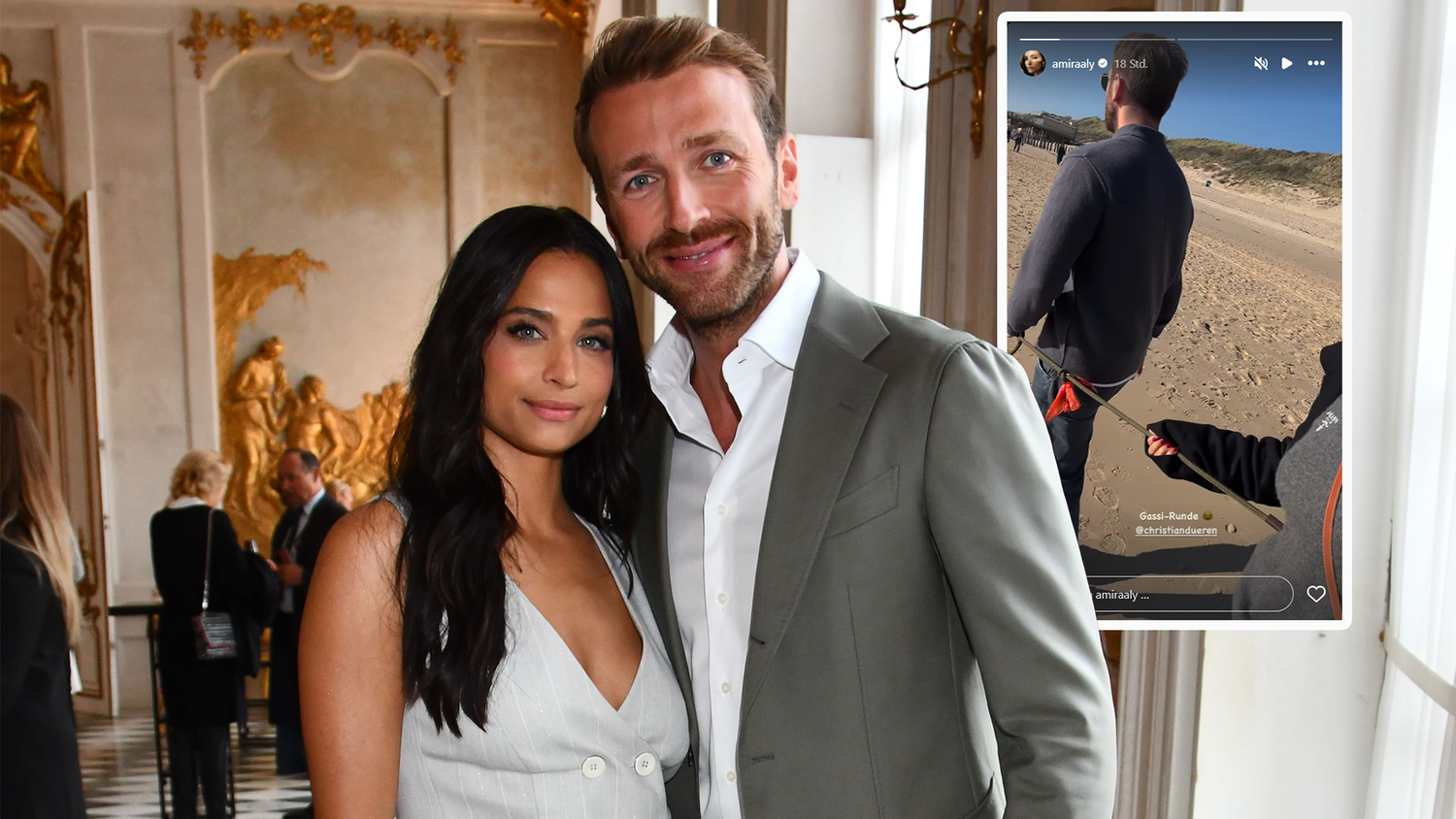 Amira Aly und Christian Düren machen Urlaub in Holland.