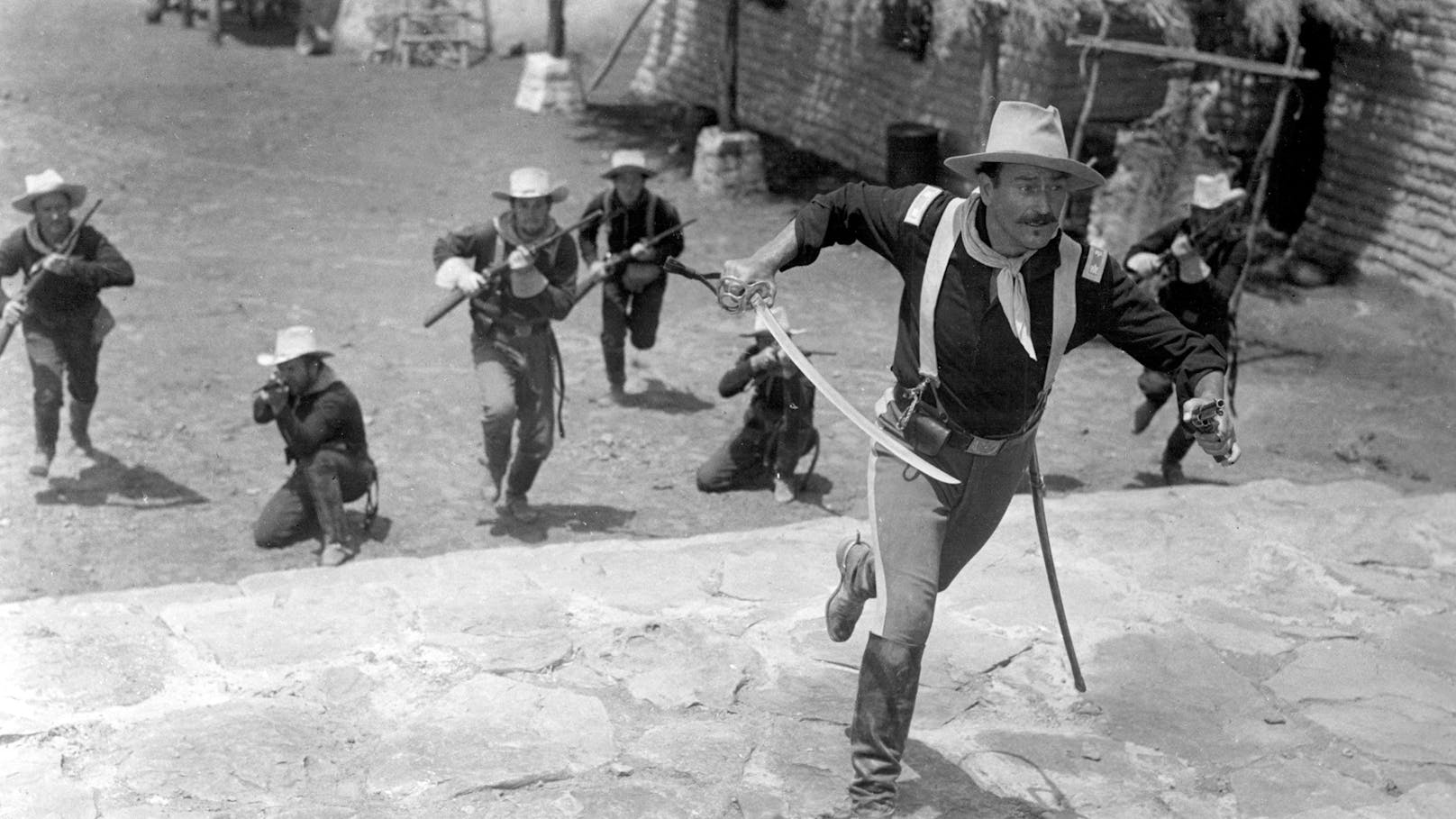 Unsterblich: John Wayne in "Rio Grande" (1959). Damals war der Grenzfluss noch ein reißender Strom.