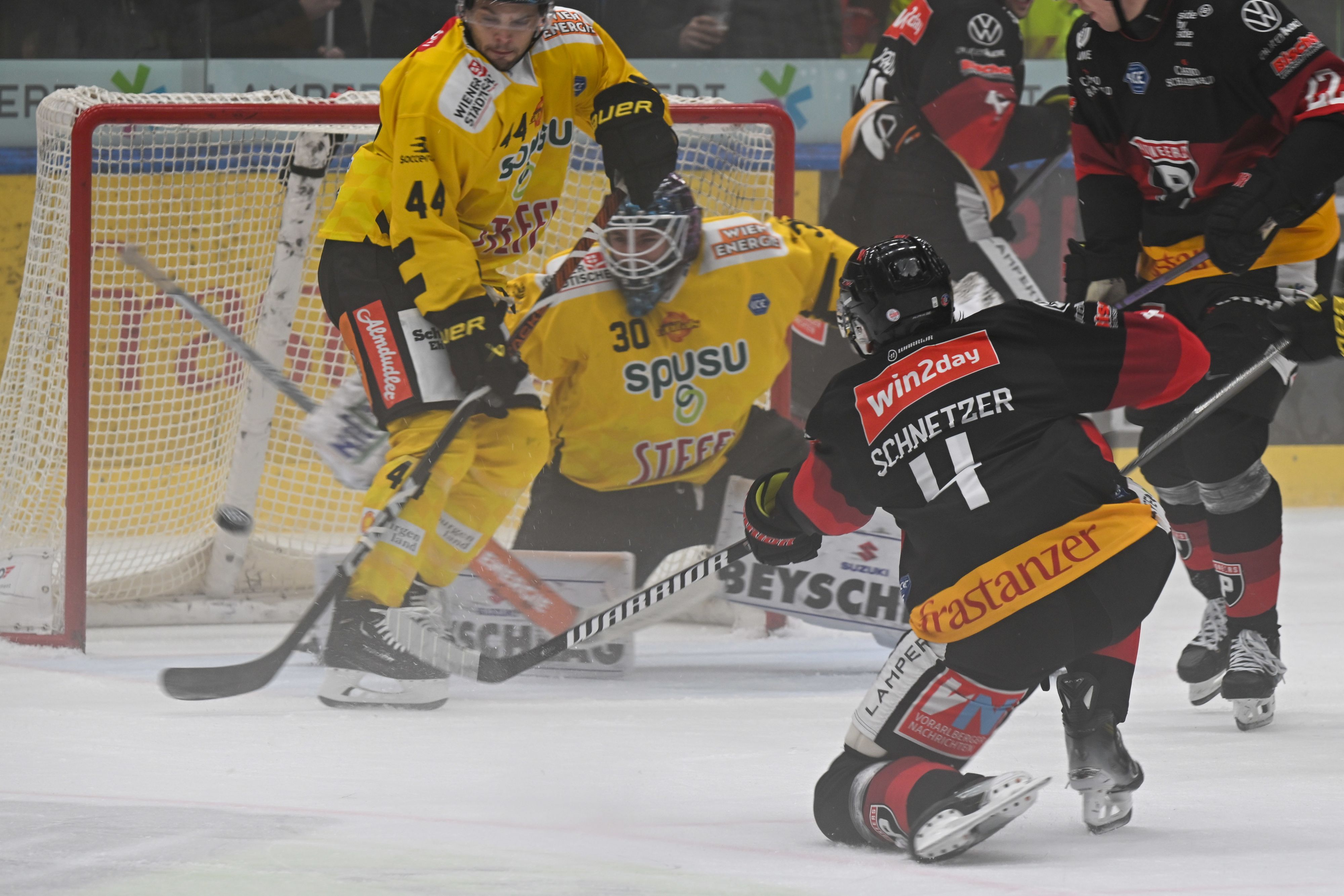 Die spusu Vienna Capitals verloren bei den Vorarlberg Pioneers. 