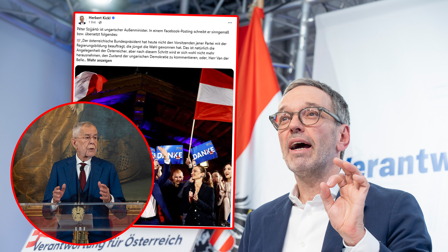 Heute.at - Sie führen sich auf: Kickl tobt über Van der Bellen